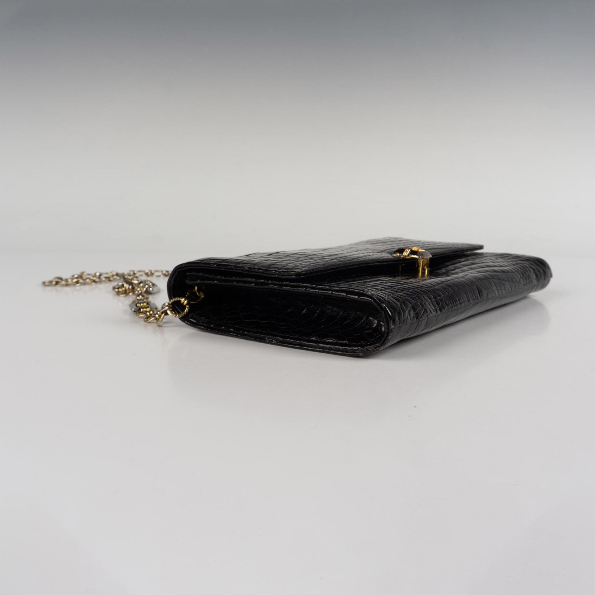 Morabito Black Crocodile Shoulder Bag - Image 4 of 5