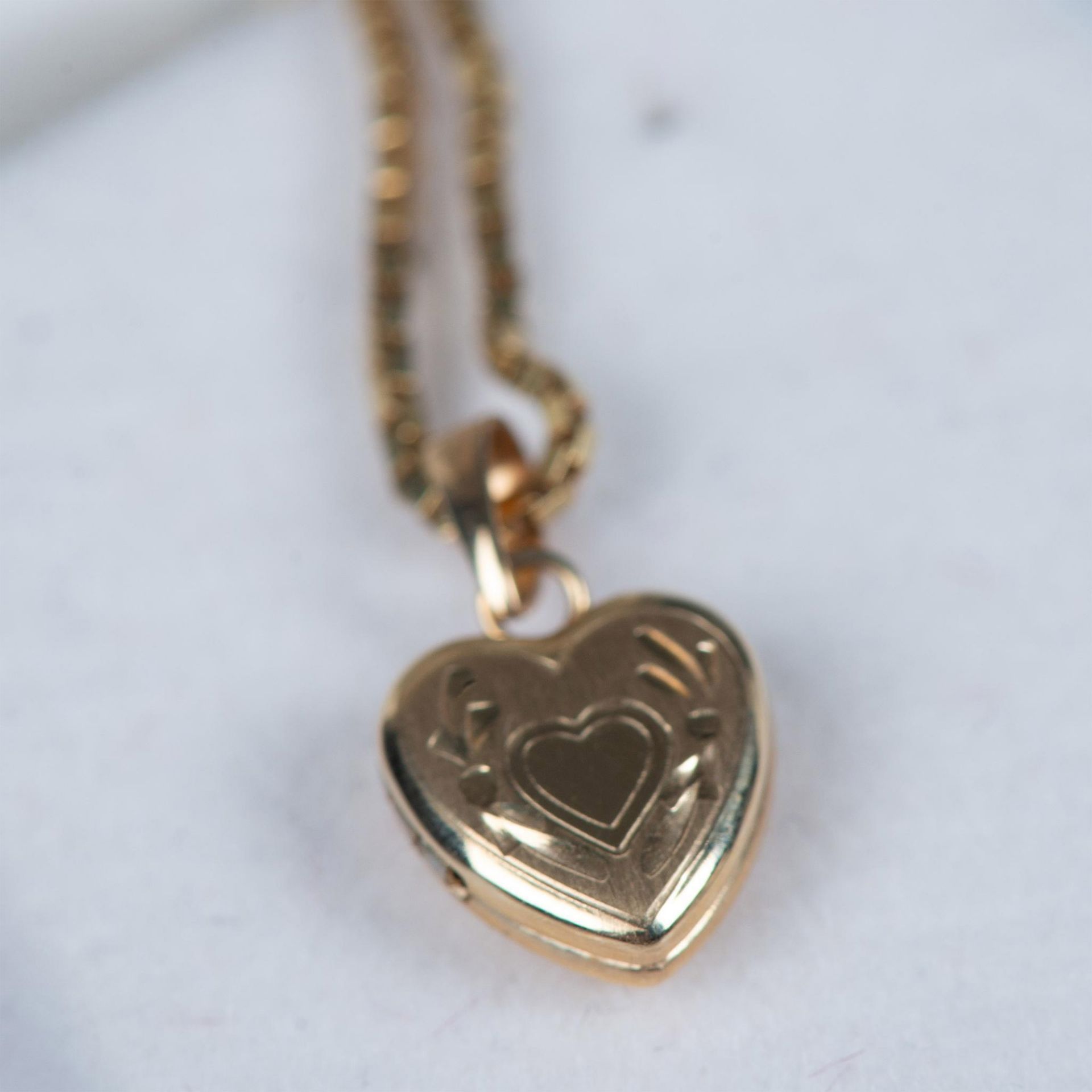 14K Gold Princess Pride Creations Locket and Chain