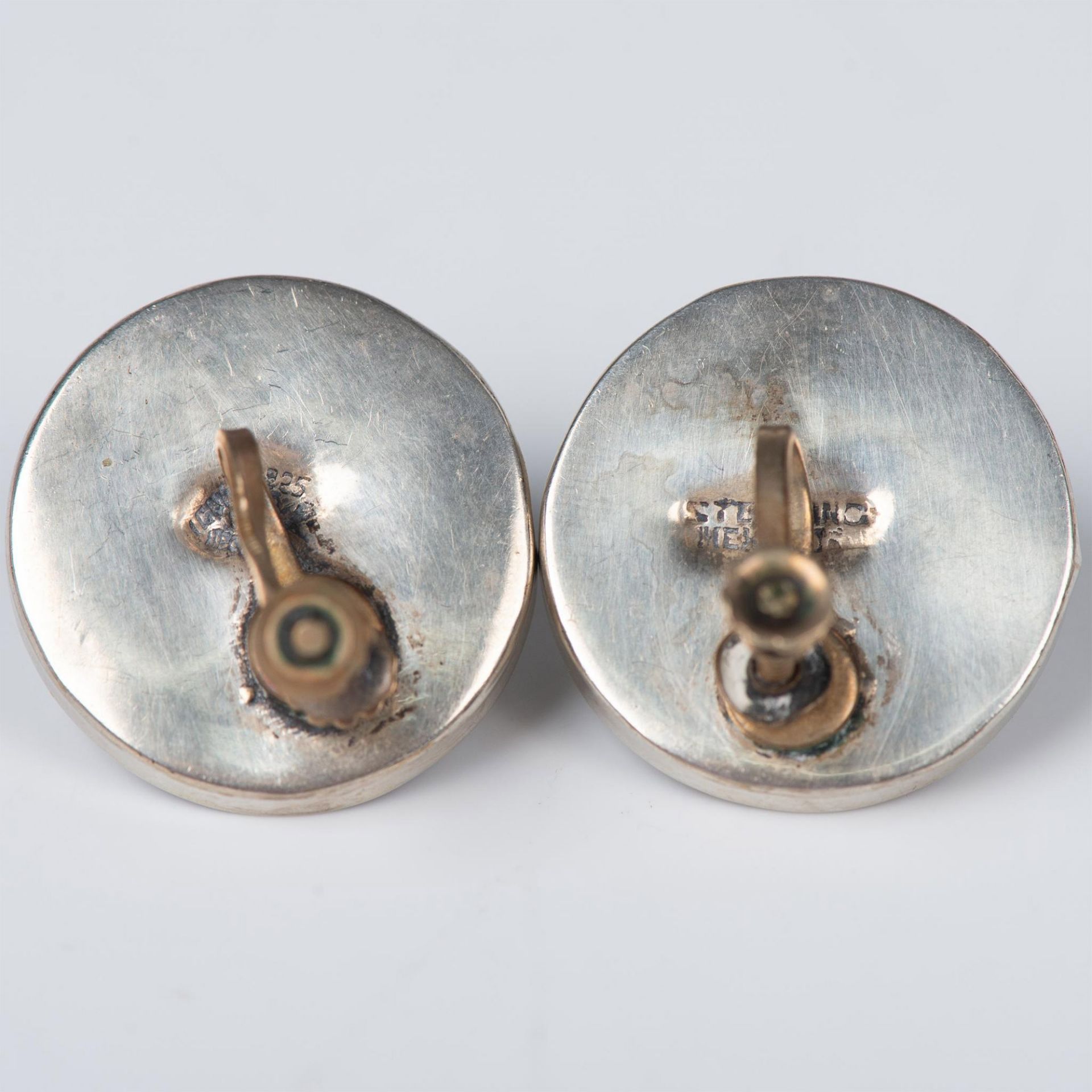 4 Pairs of Sterling Silver Clip/Screw Back Earrings - Image 3 of 9