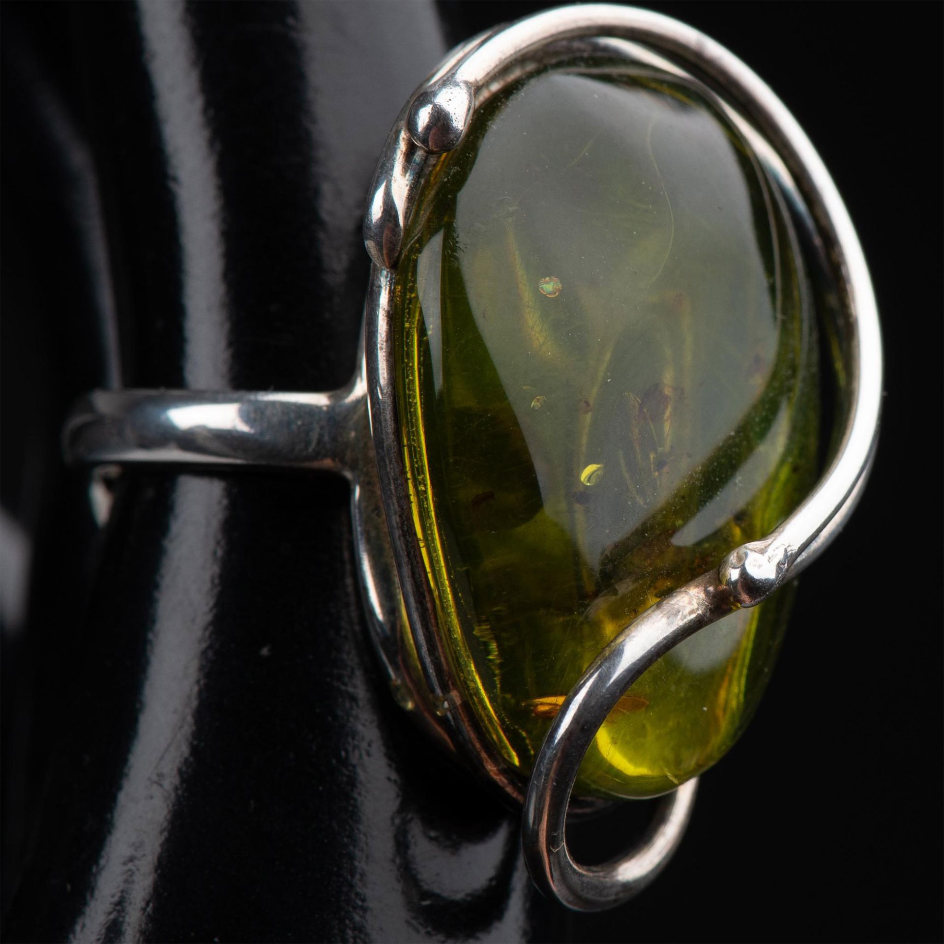 Sterling Silver and Baltic Amber Ring - Image 4 of 4