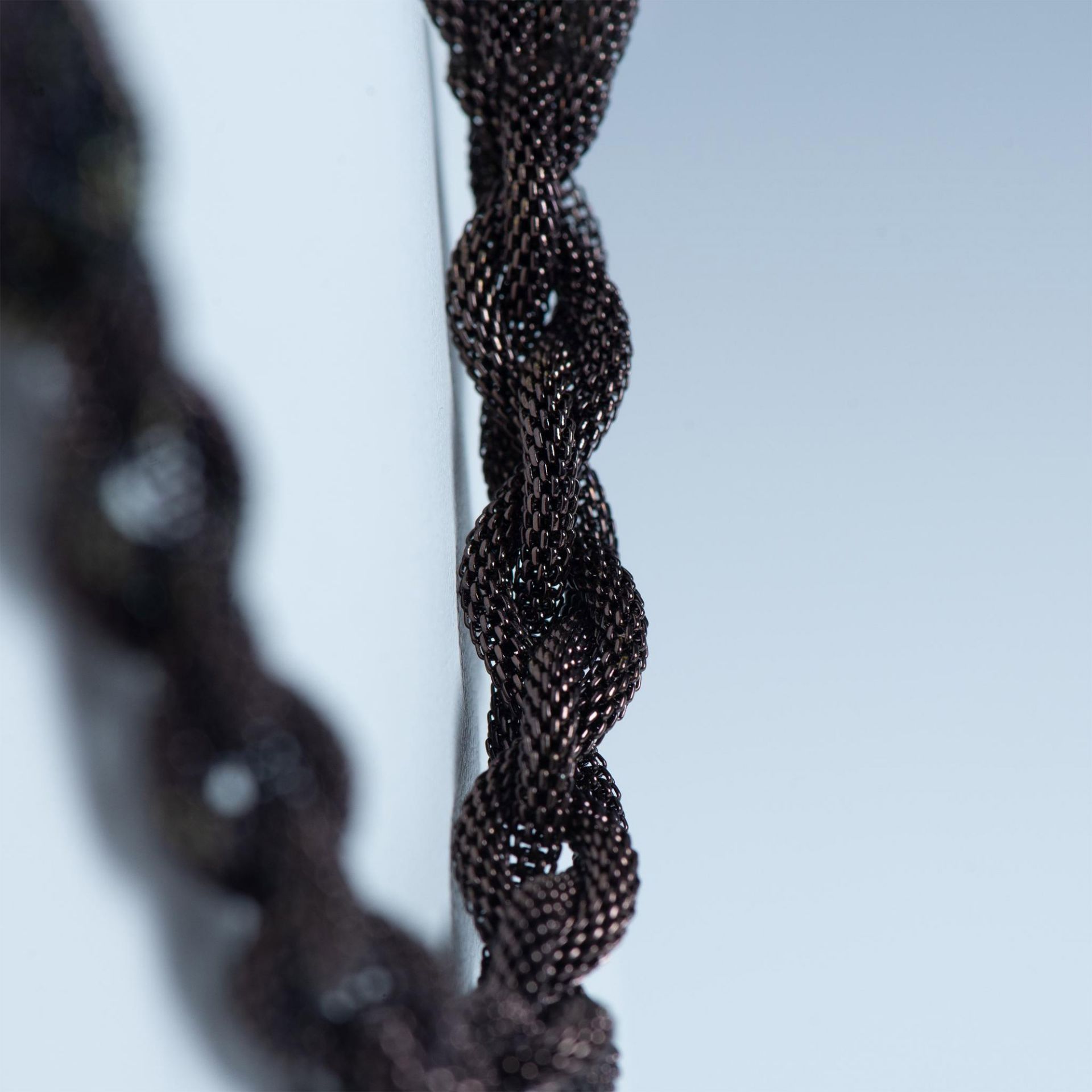 Dark Bronze Braided Mesh Necklace - Bild 2 aus 3