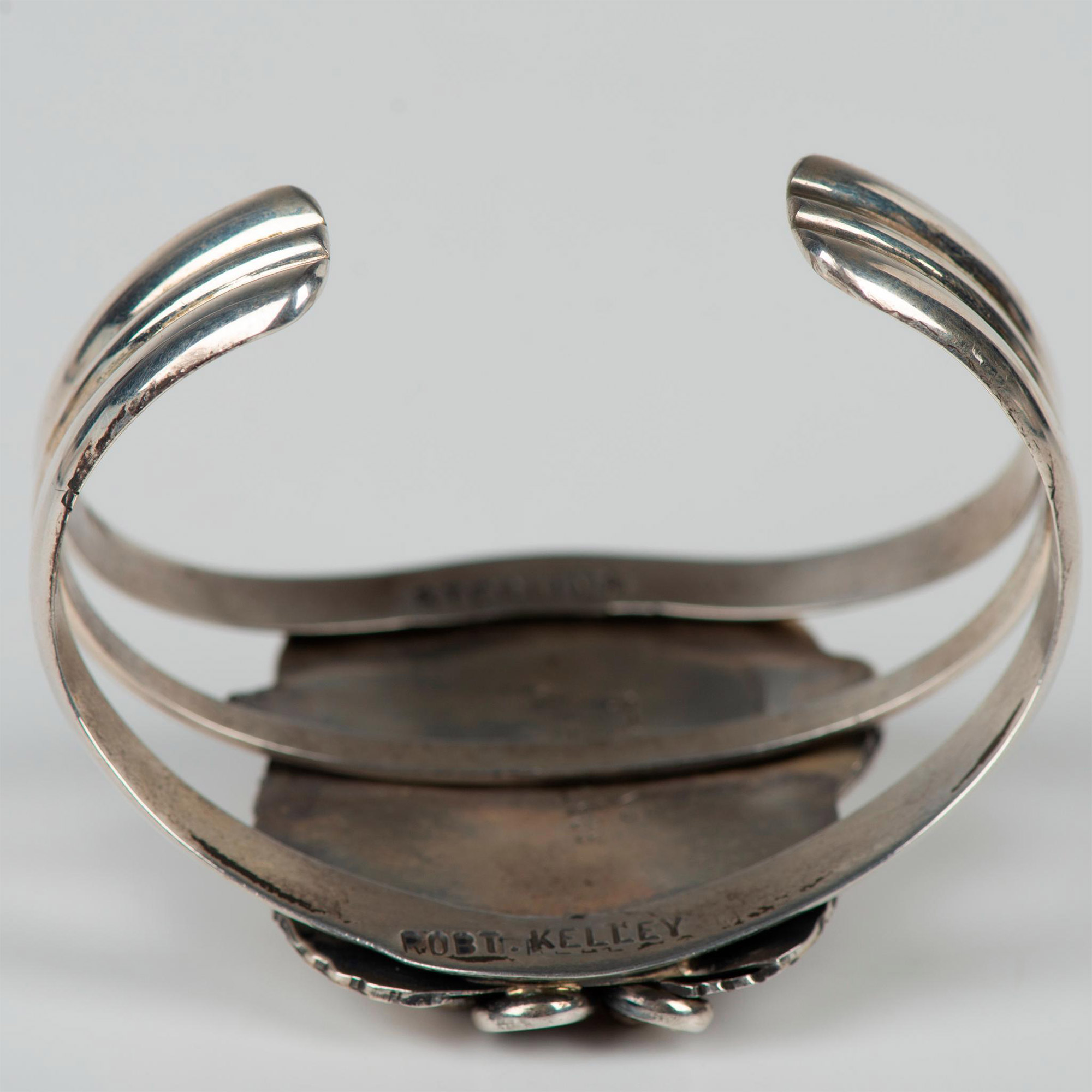 Robert Kelley Sterling Silver Angel Skin Coral Cuff Bracelet - Image 5 of 5