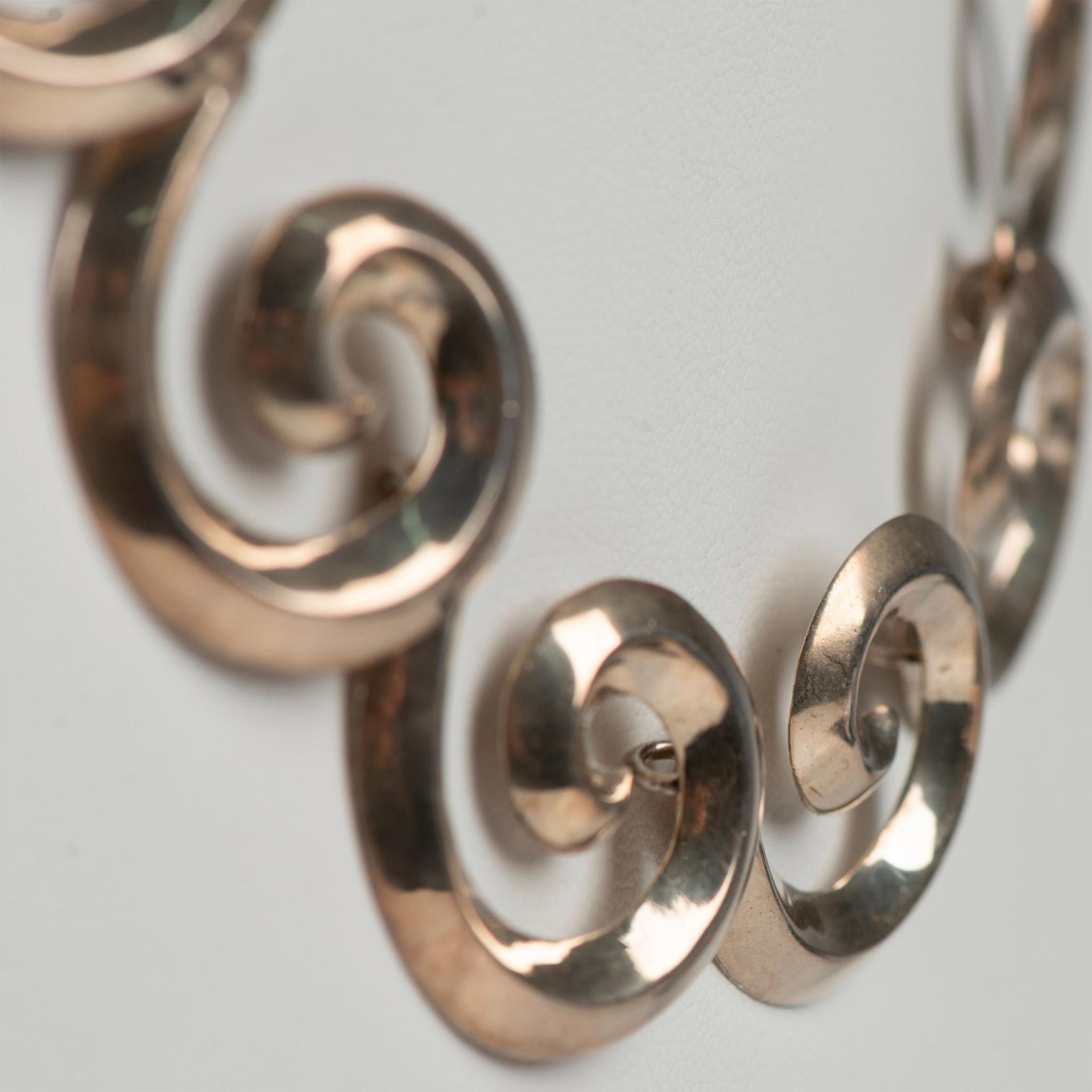 Pretty Sterling Silver Spiral Wave Necklace - Bild 2 aus 4