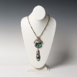 Frank Yellowhorse Navajo Sterling Multi-Stone Inlay Necklace