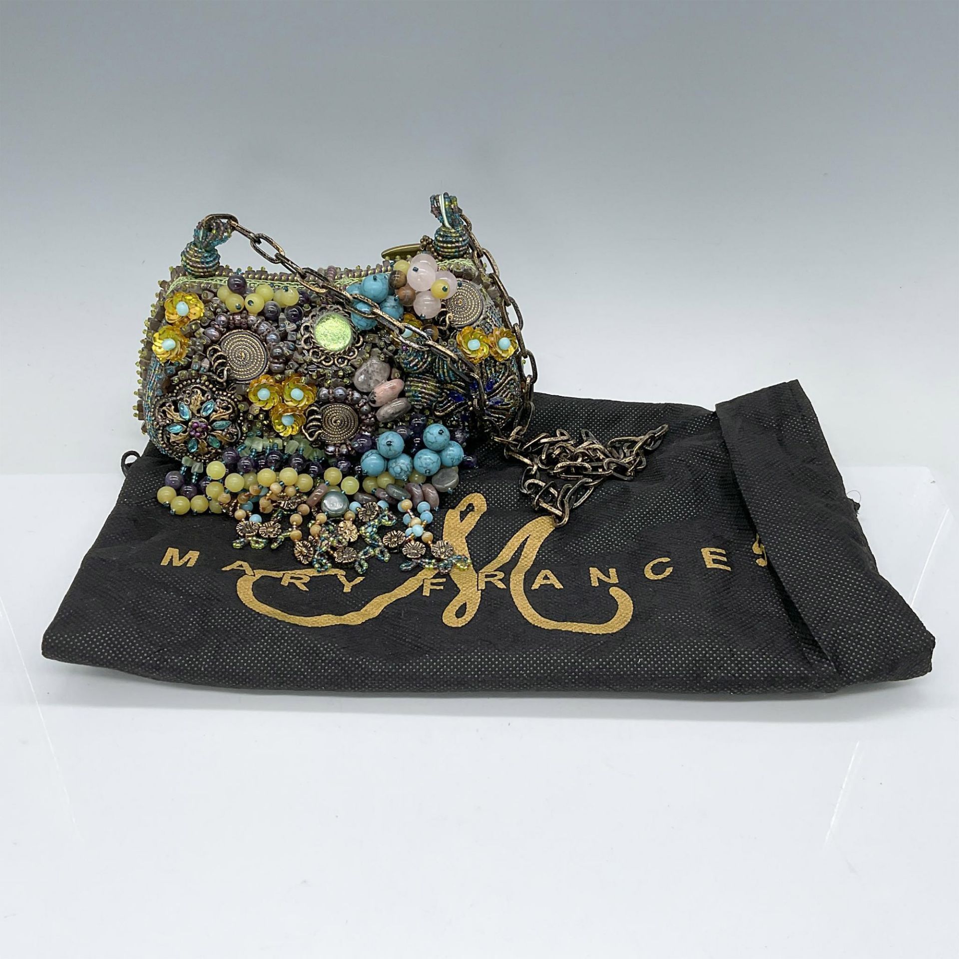 Mary Frances Clutch/Shoulder Bag, Floral Steampunk - Image 3 of 3