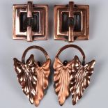 2 Pairs of Renoir Copper Earrings