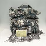 Mary Frances Shoulder Bag, Steel & Teal