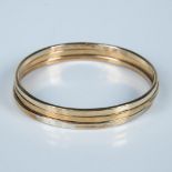 3pc Cute Gold Metal Bangle Bracelets