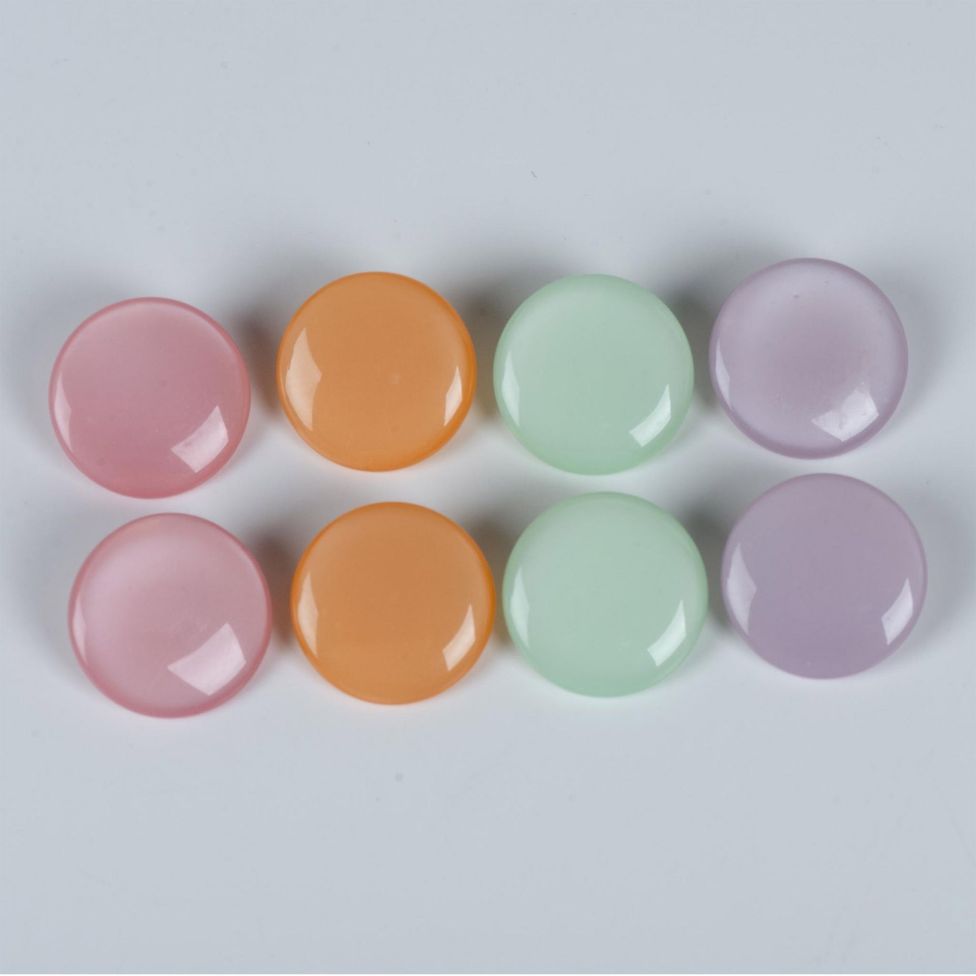 4 Pairs of Pretty Pastel Round Clip-On Earrings - Image 2 of 8