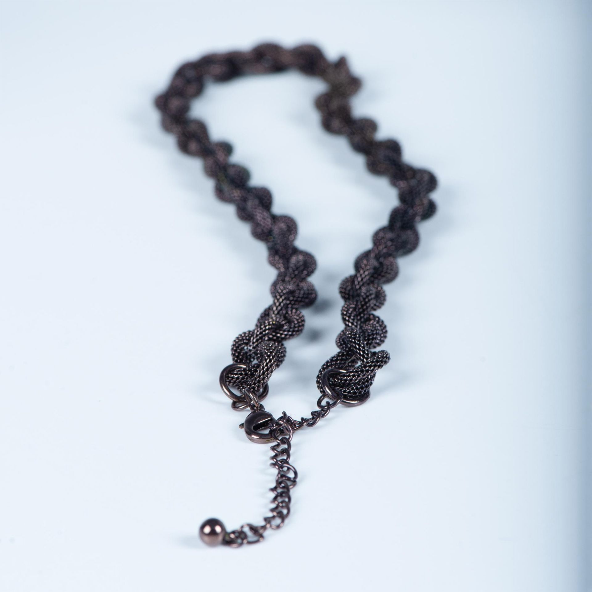 Dark Bronze Braided Mesh Necklace - Bild 3 aus 3