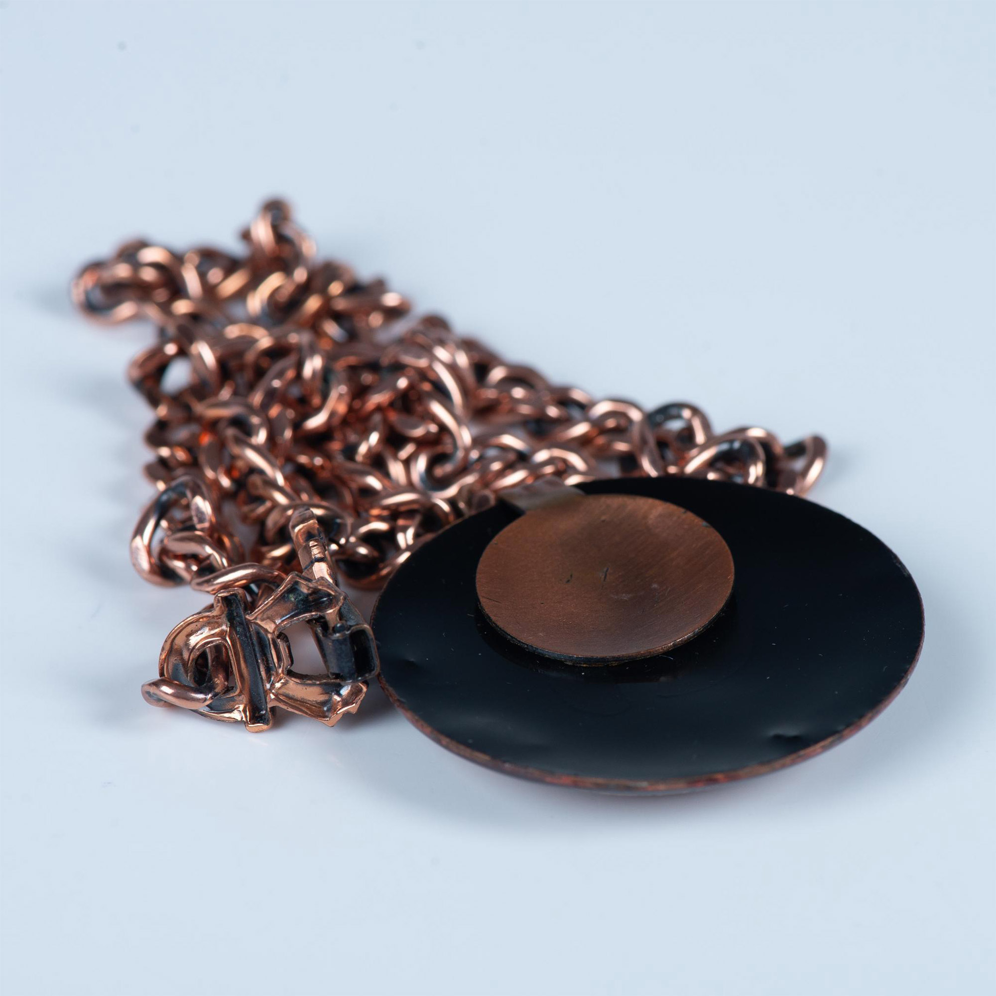 Matisse Copper Tortoise Like Saturn Necklace - Image 4 of 5