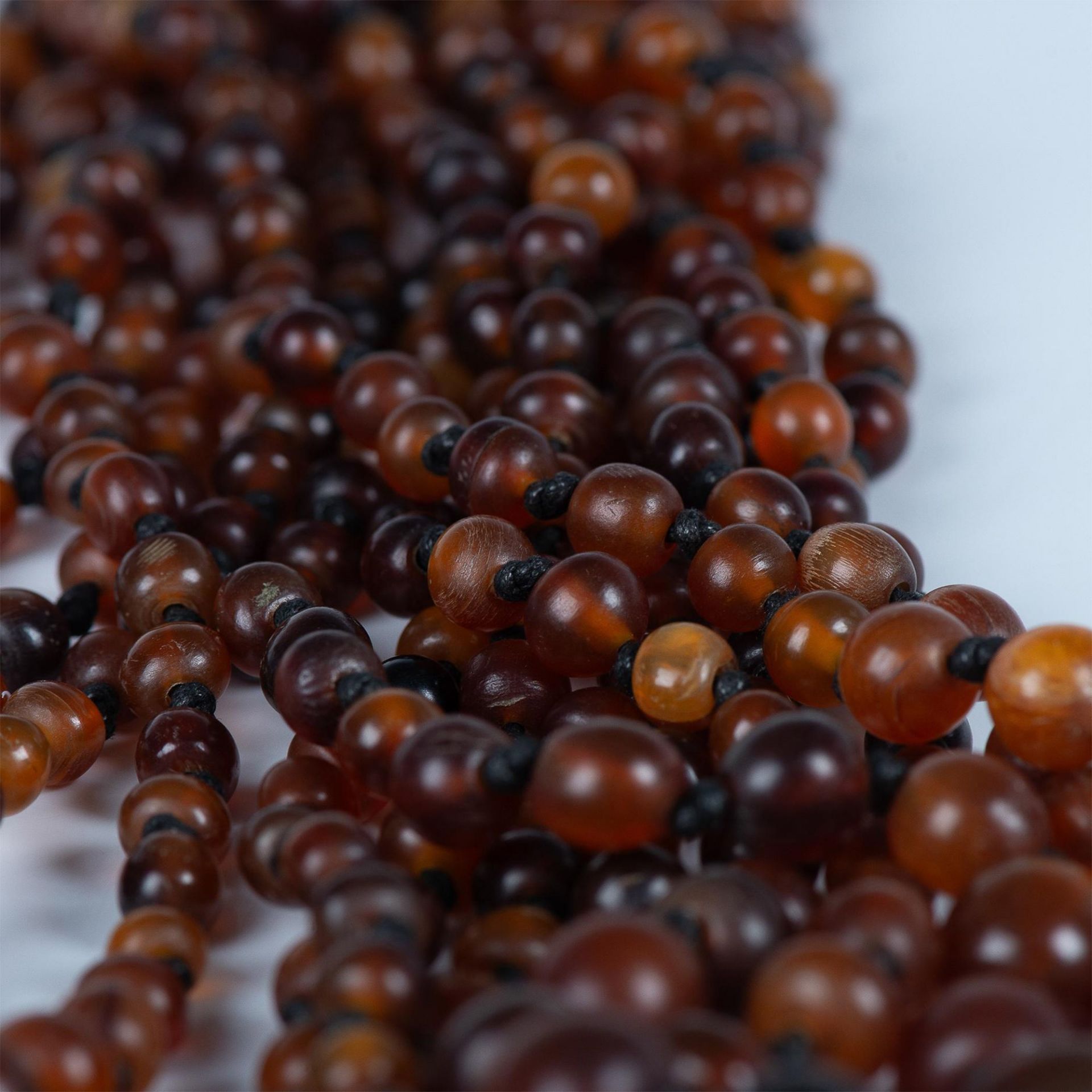 Multi Strand Amber and Tortoise Necklace - Image 4 of 4