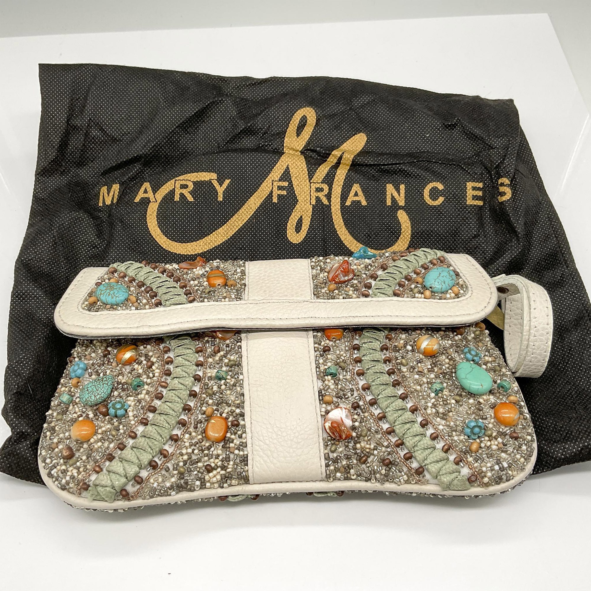 Mary Frances Beaded Clutch Bag - Image 4 of 4