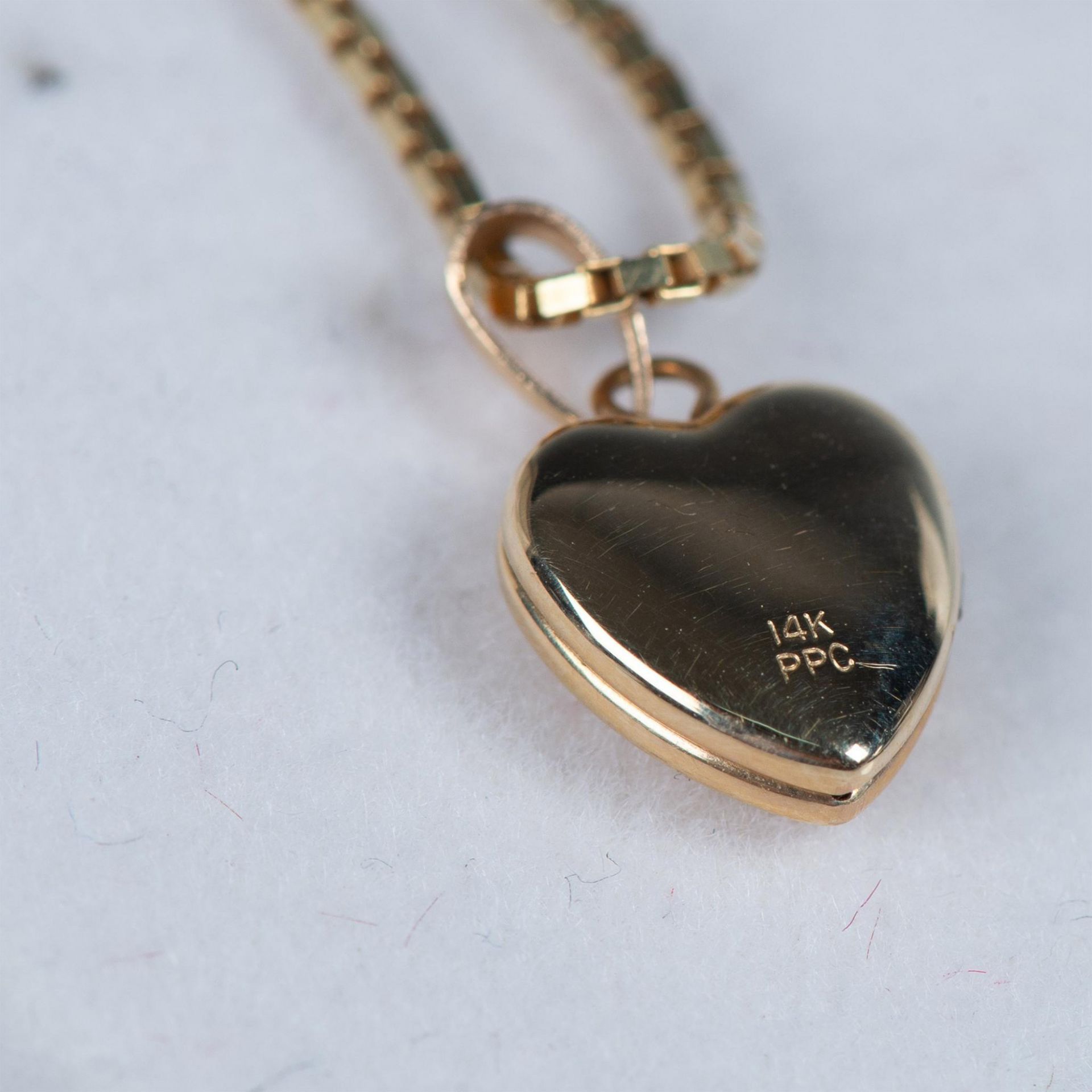 14K Gold Princess Pride Creations Locket and Chain - Image 3 of 4