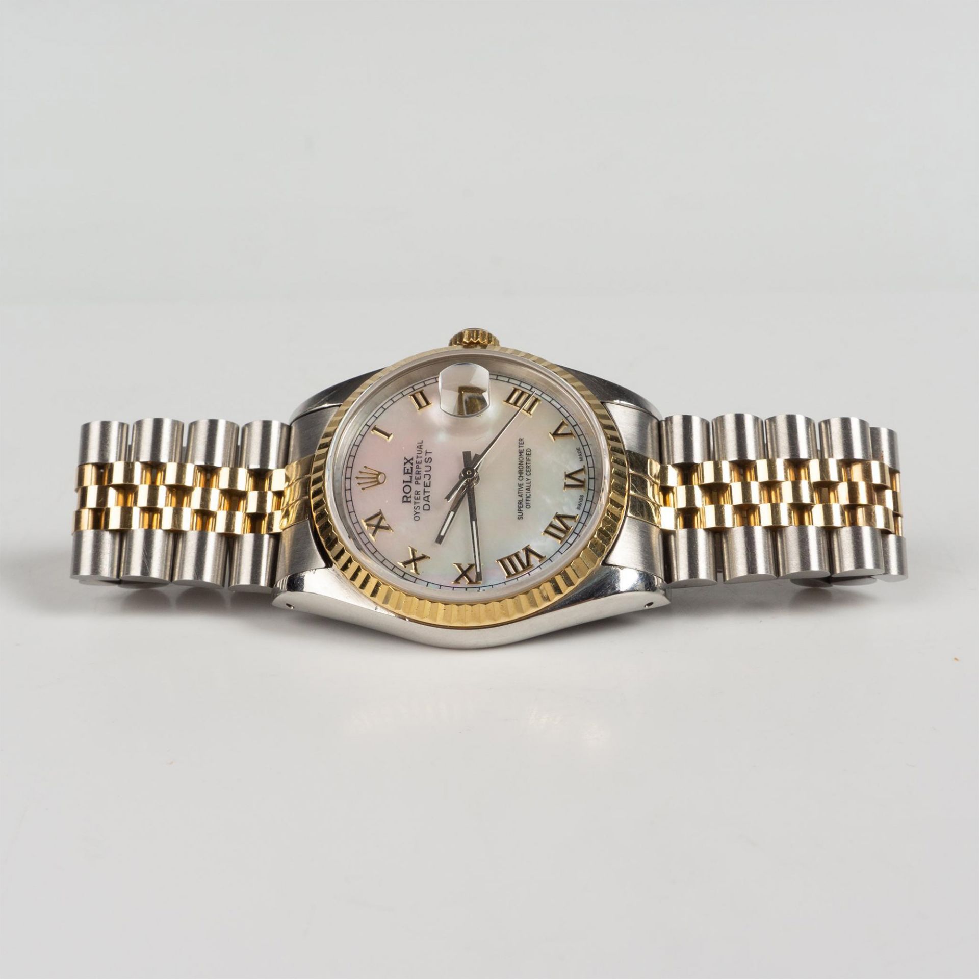 Rolex Datejust Oyster Perpetual 14K Gold Two-Tone Watch 16220 - Bild 2 aus 8