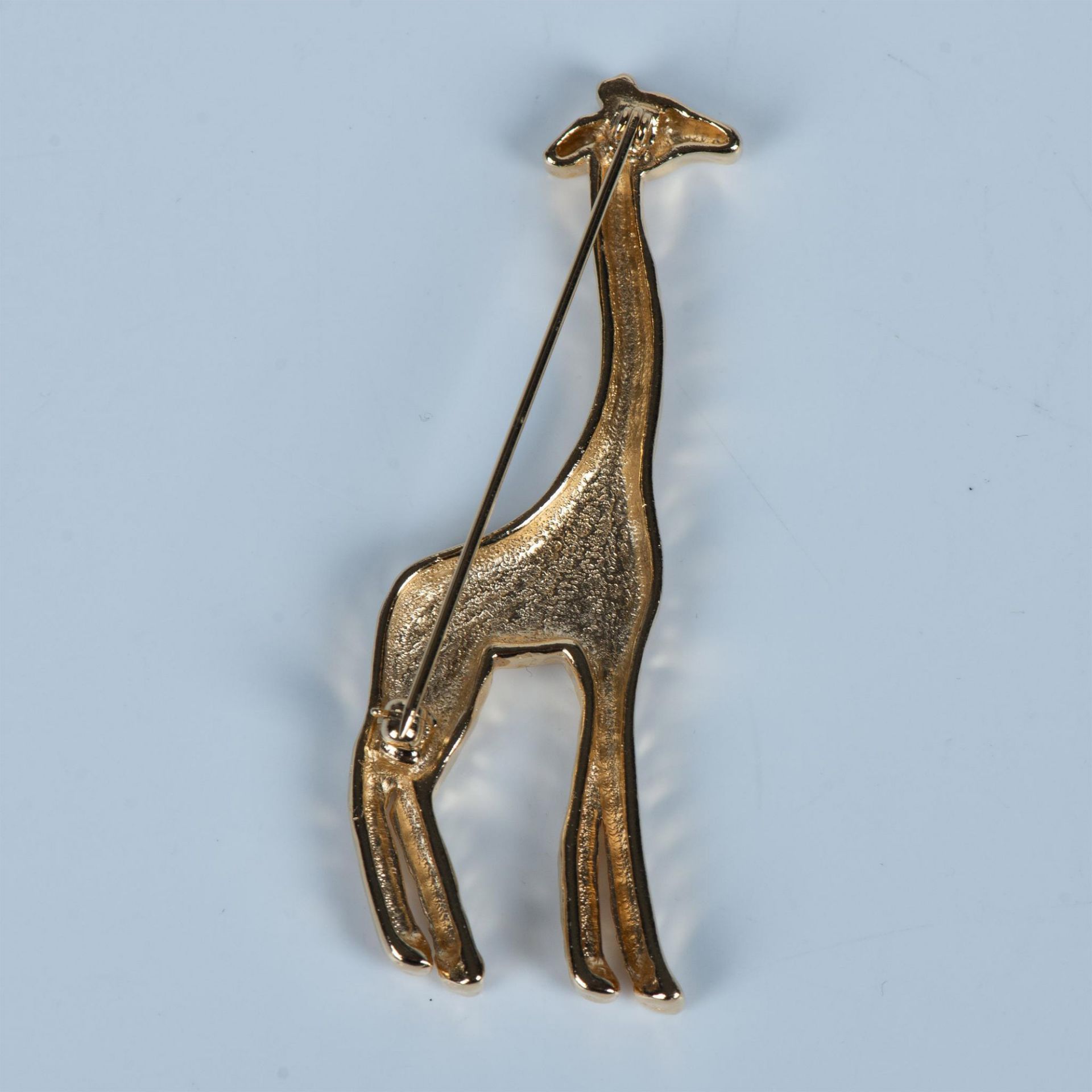 Beautiful Large Gold Metal Giraffe Brooch Pin - Image 2 of 3