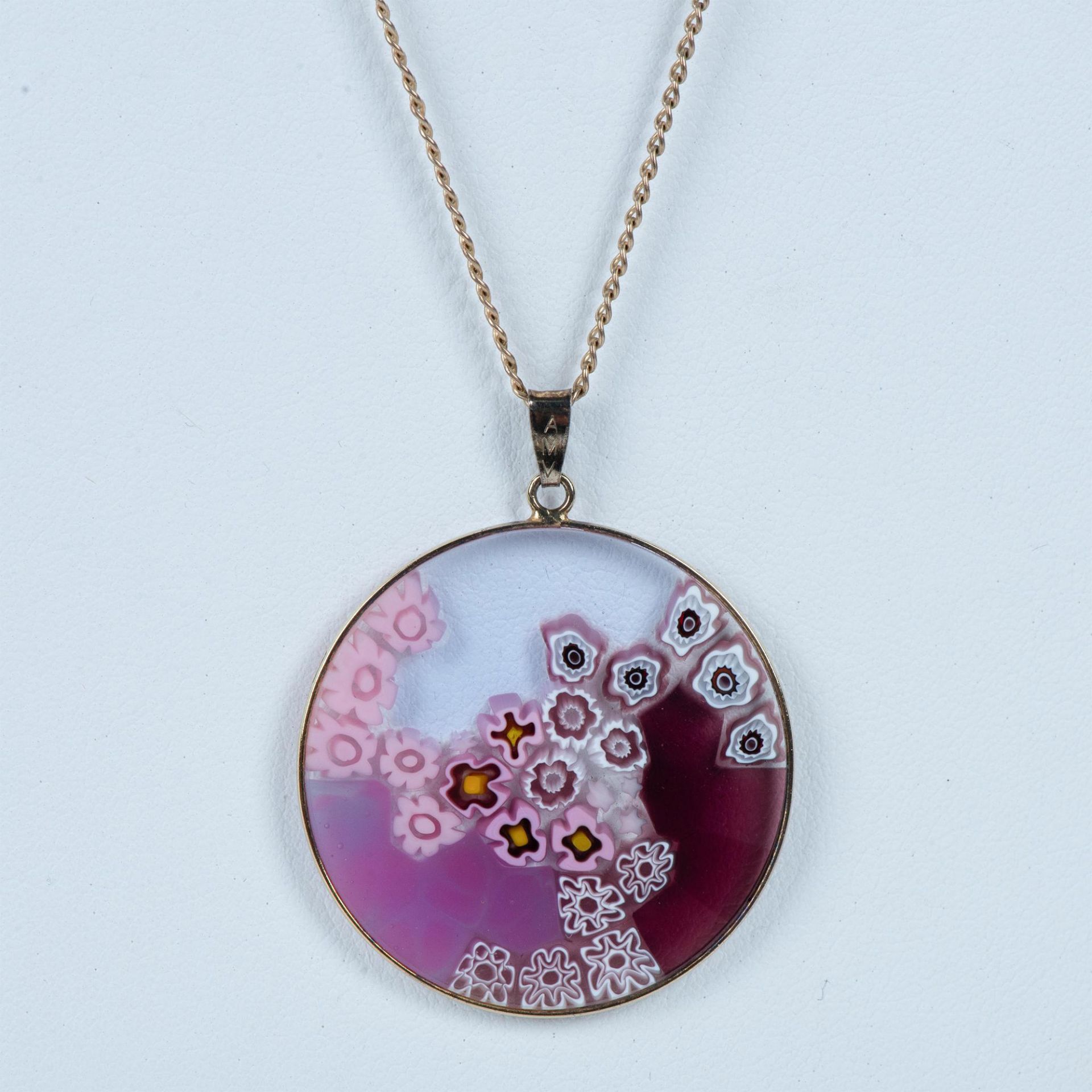 Murano Glass Millefiori Pendant by Antica Murrina Veneziana - Image 2 of 4