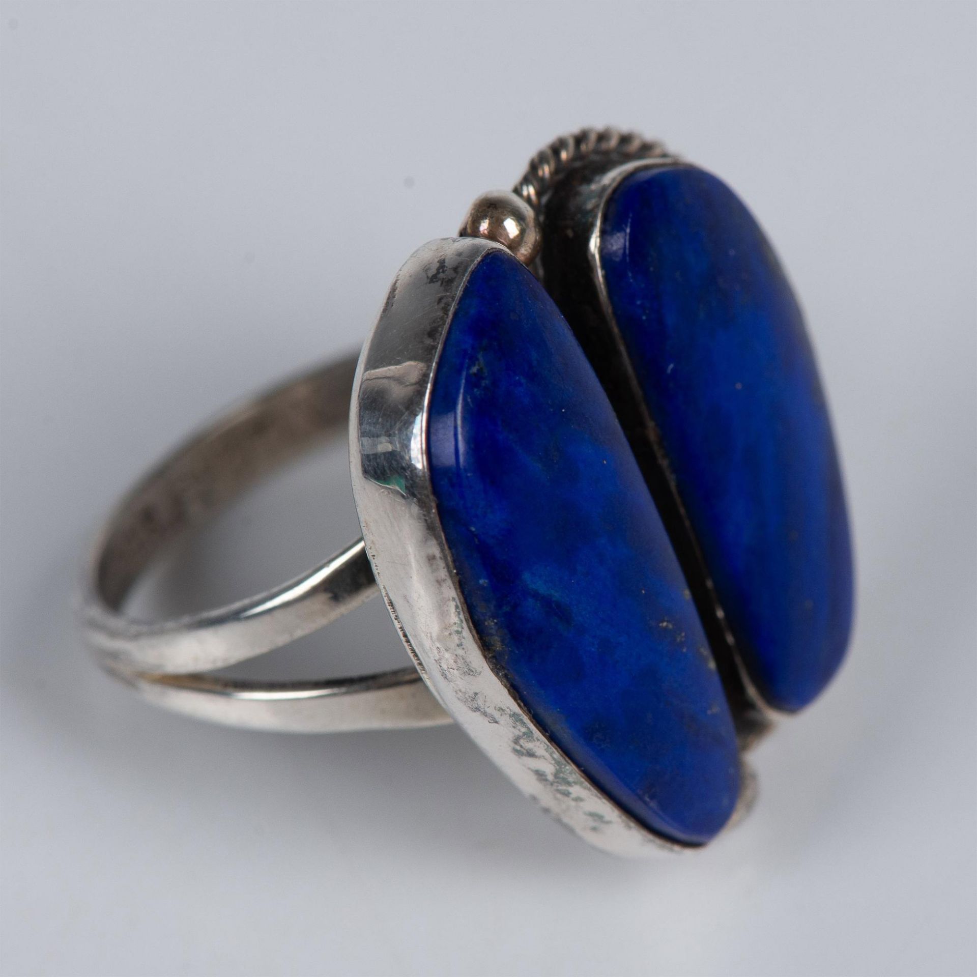 Milton Lee Lapis Lazuli and Sterling Silver Ring