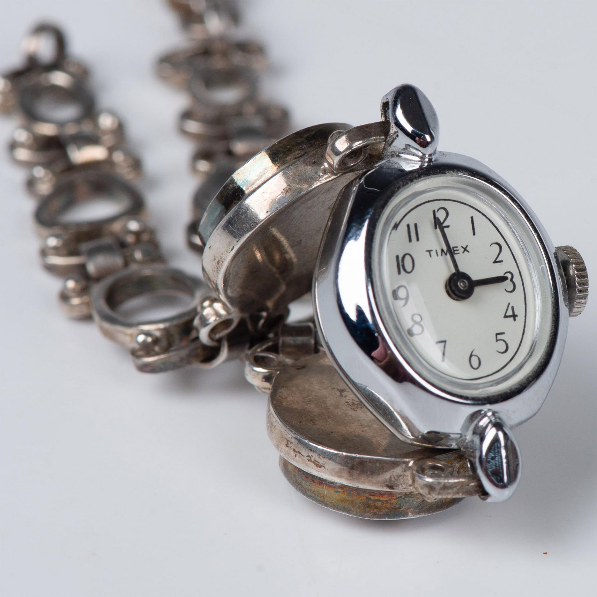 3pc Sterling Silver & Jasper Ring, Necklace and Watch - Image 4 of 6