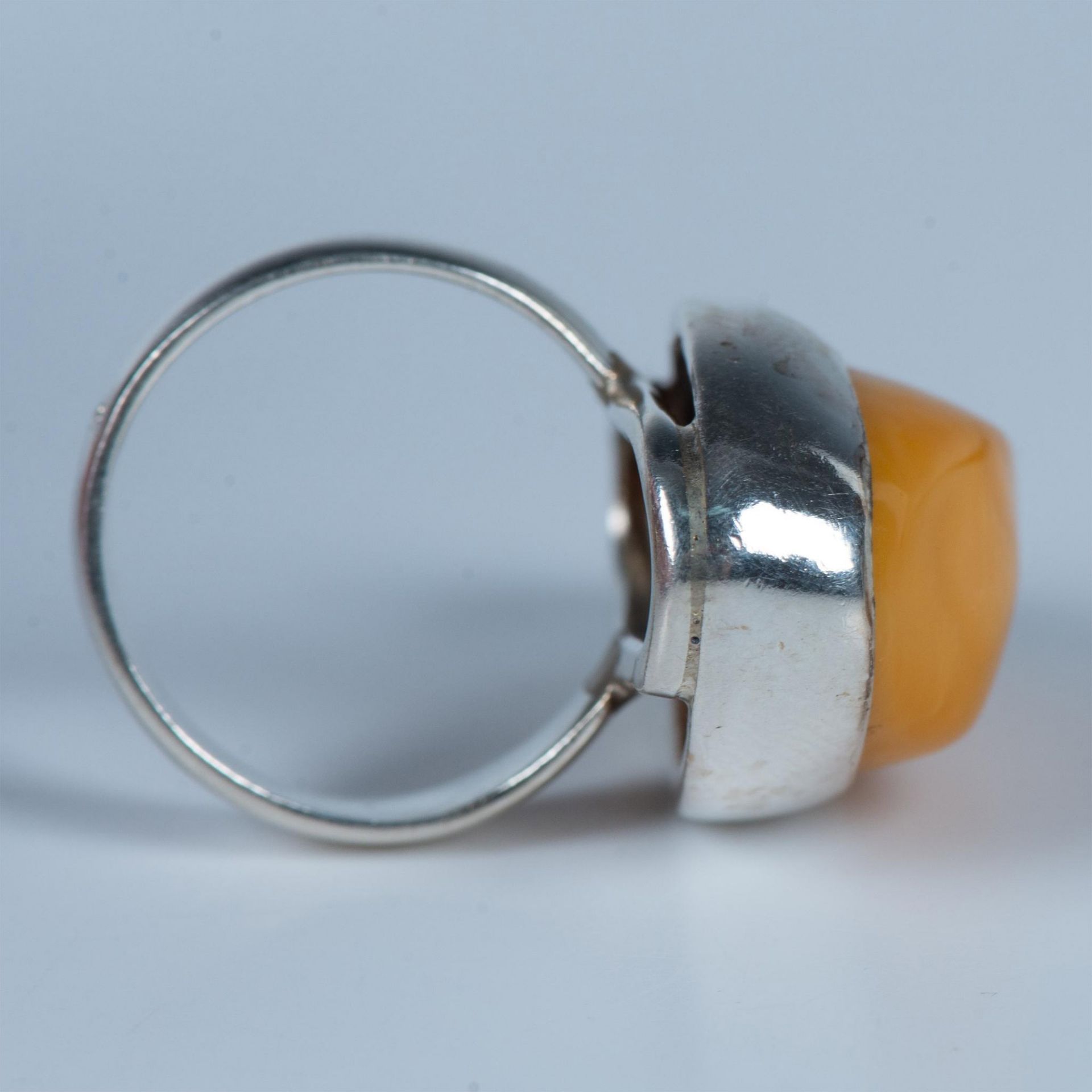 2pcs Pretty Sterling Silver and Baltic Amber Ring & Bracelet - Image 3 of 5