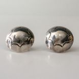 Native American Round Sterling Silver Screw-Back Earrings