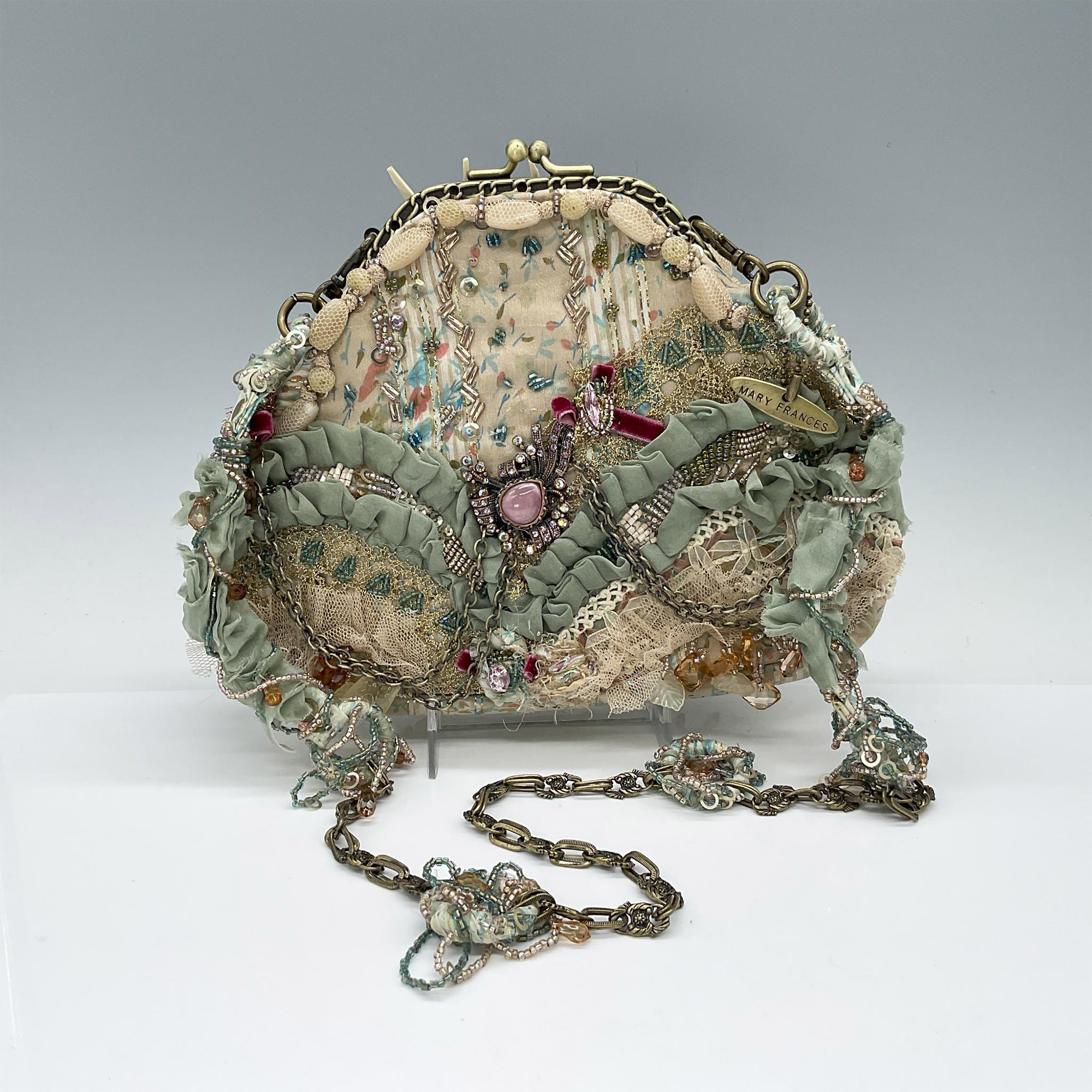 Mary Frances Clutch, Shabby Chic - Image 2 of 4