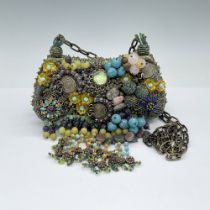 Mary Frances Clutch/Shoulder Bag, Floral Steampunk