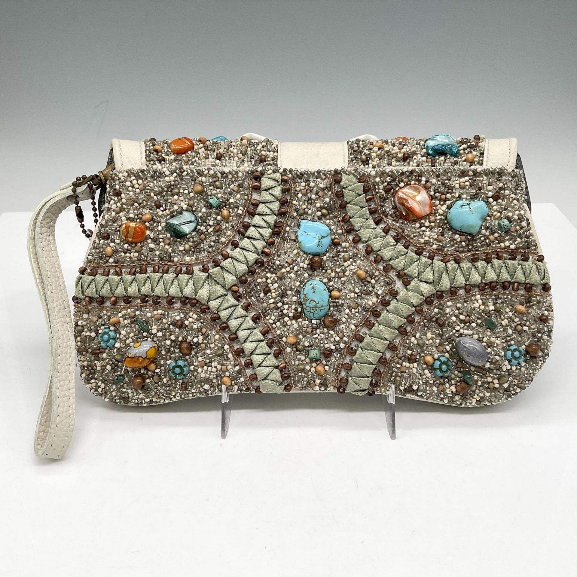 Mary Frances Beaded Clutch Bag - Image 2 of 4