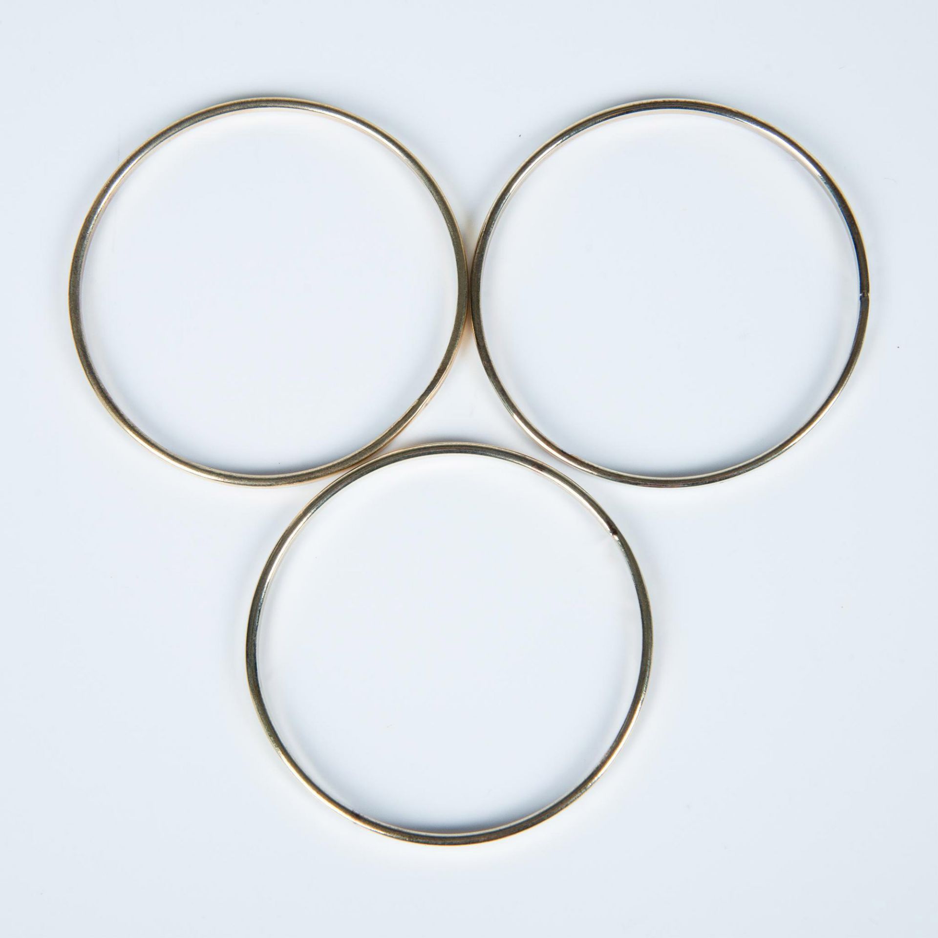 3pc Cute Gold Metal Bangle Bracelets - Image 2 of 3