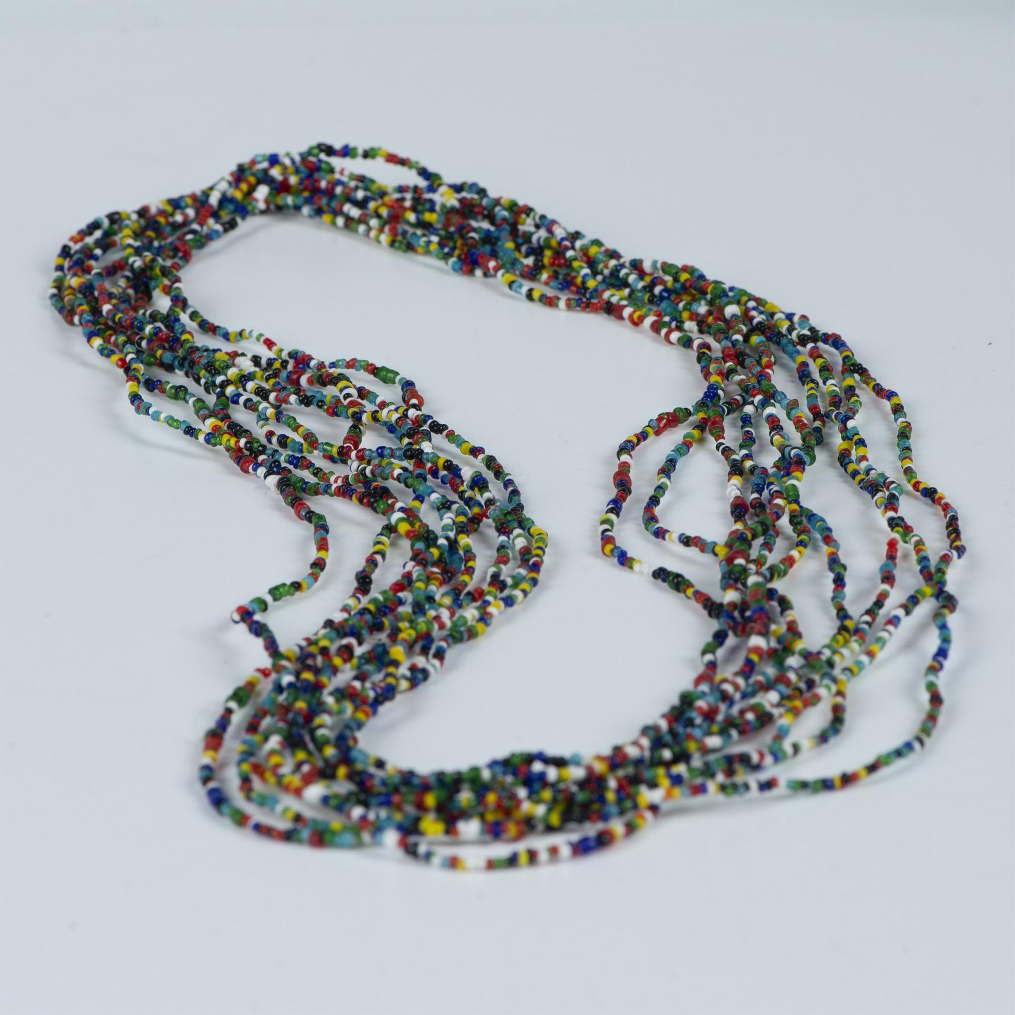 5pc Native American Extra Long Colorful Beaded Necklaces - Image 4 of 5