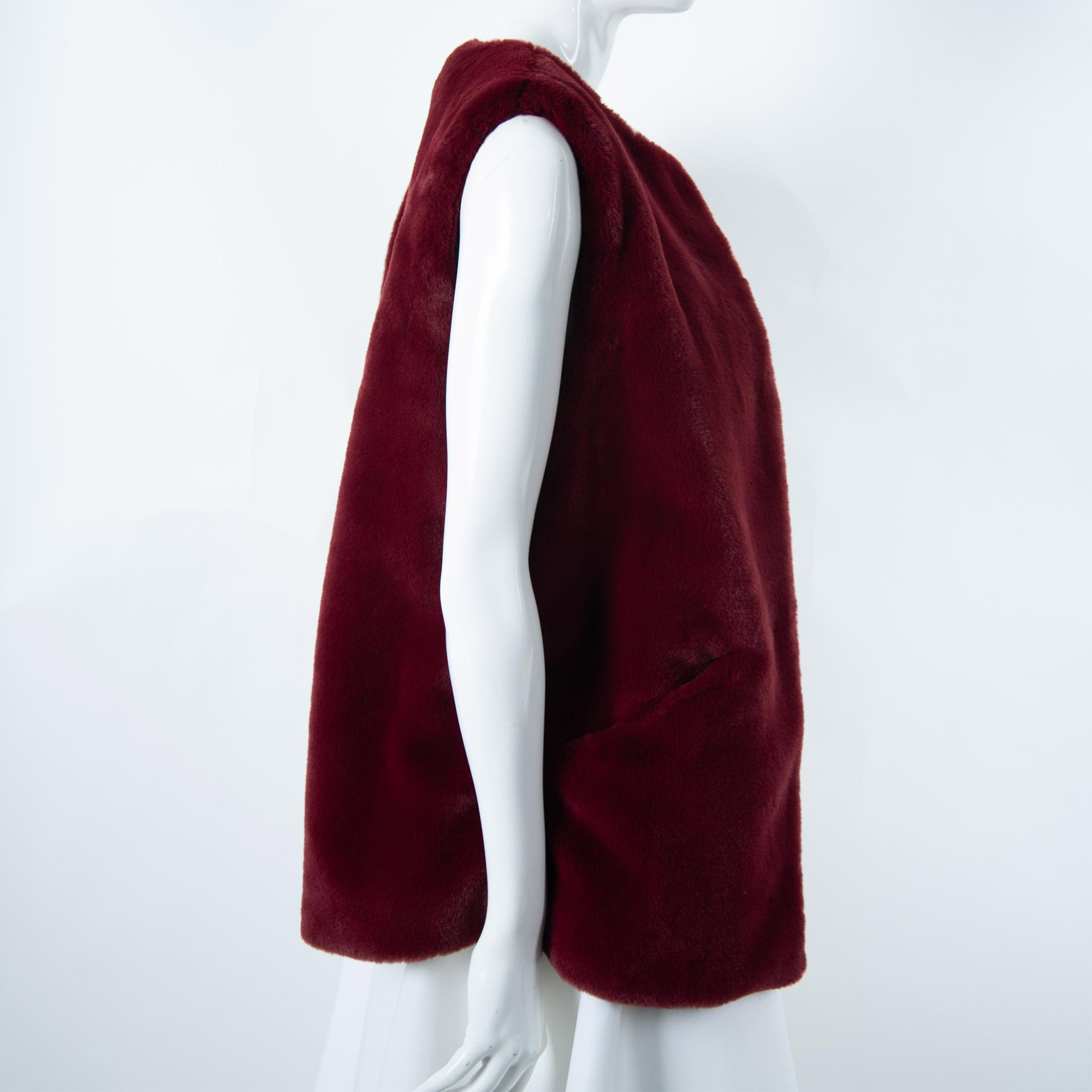 Laurence Tavernier Faux Fur Vest Jacket, Size Small - Image 2 of 4