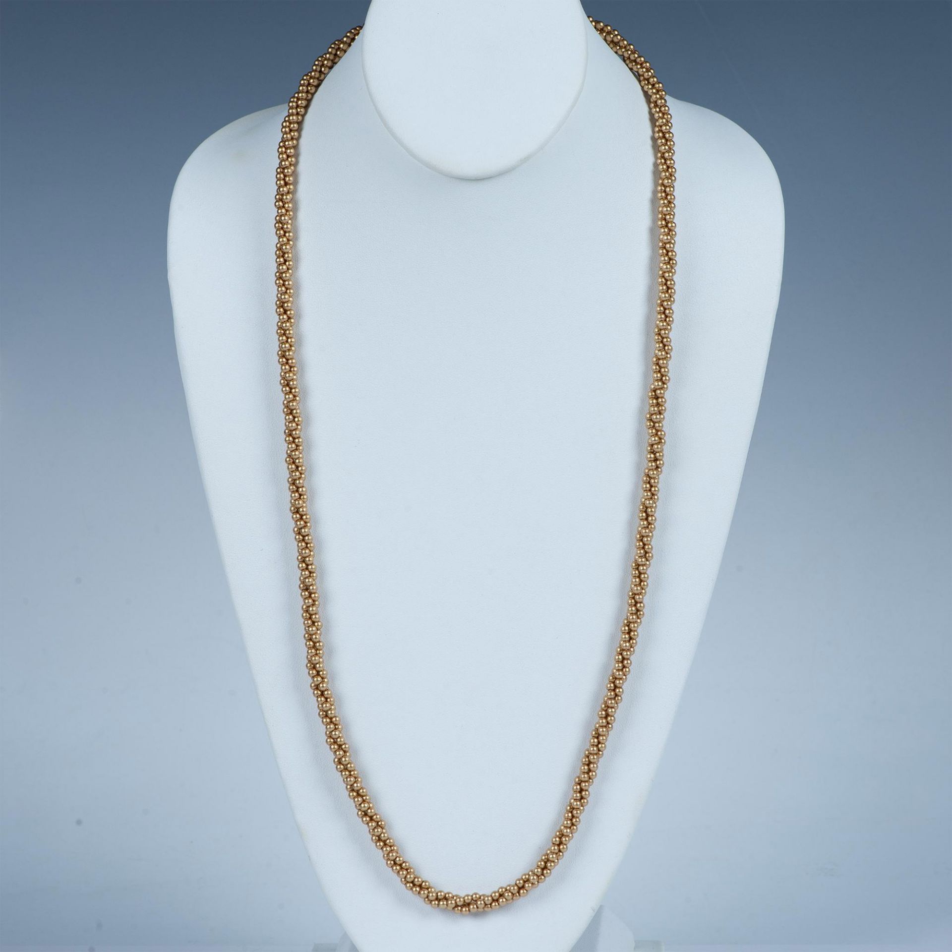 2pc Faux Golden Pearl Necklaces - Image 4 of 5