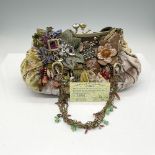 Mary Frances Velveteen Clutch Bag