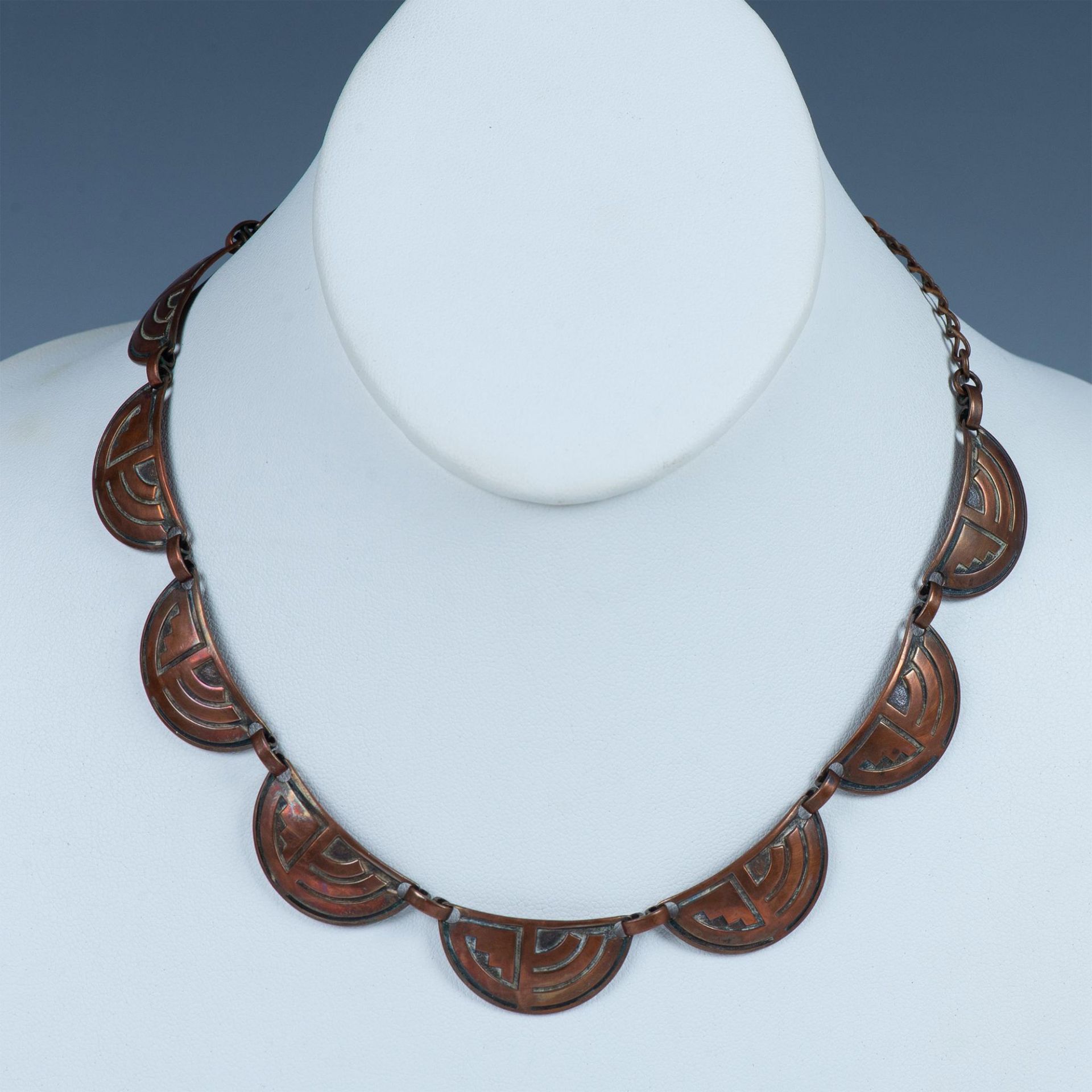 3pc Copper Necklace and Earrings - Bild 2 aus 5