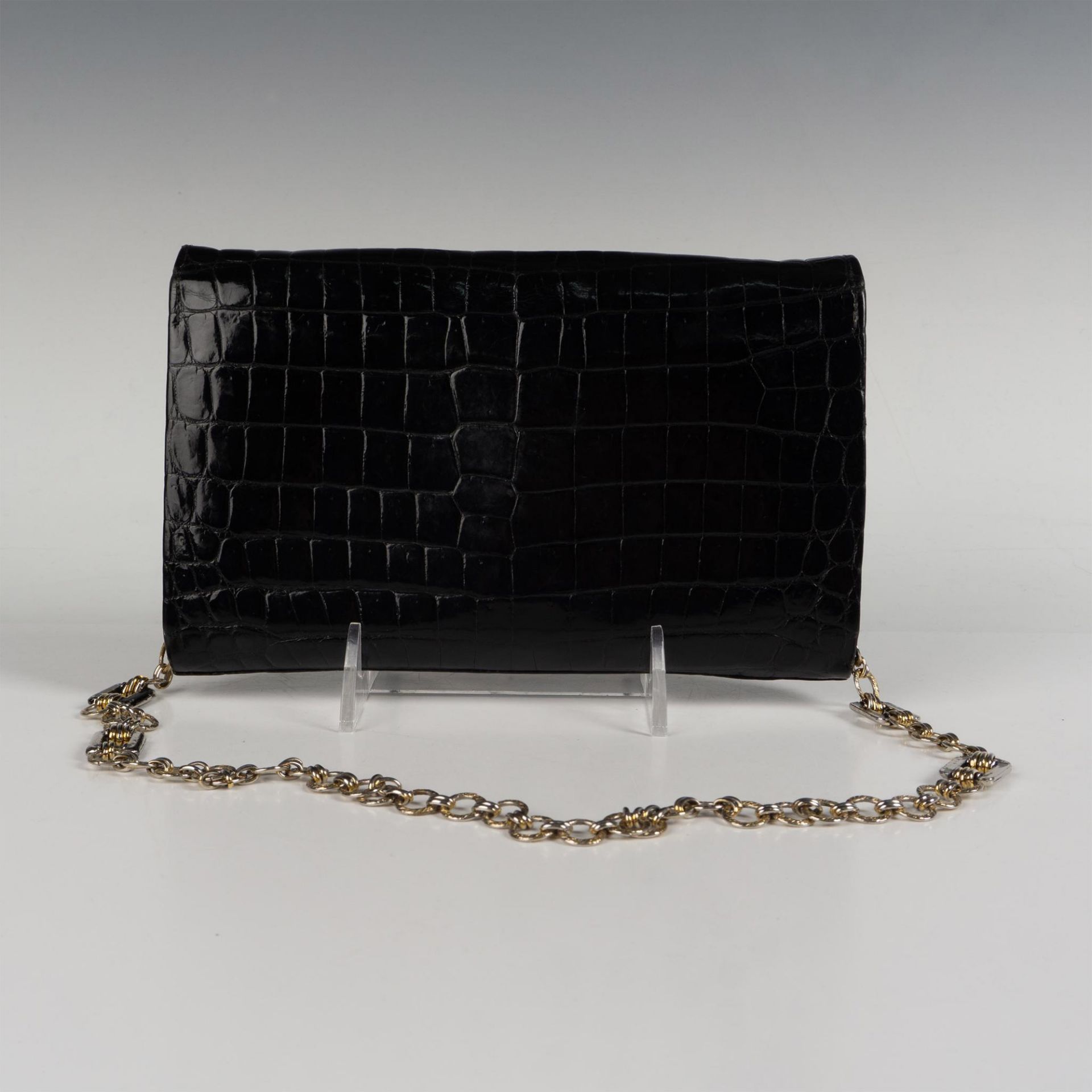 Morabito Black Crocodile Shoulder Bag - Image 2 of 5
