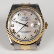 Rolex Datejust Oyster Perpetual 14K Gold Two-Tone Watch 16220