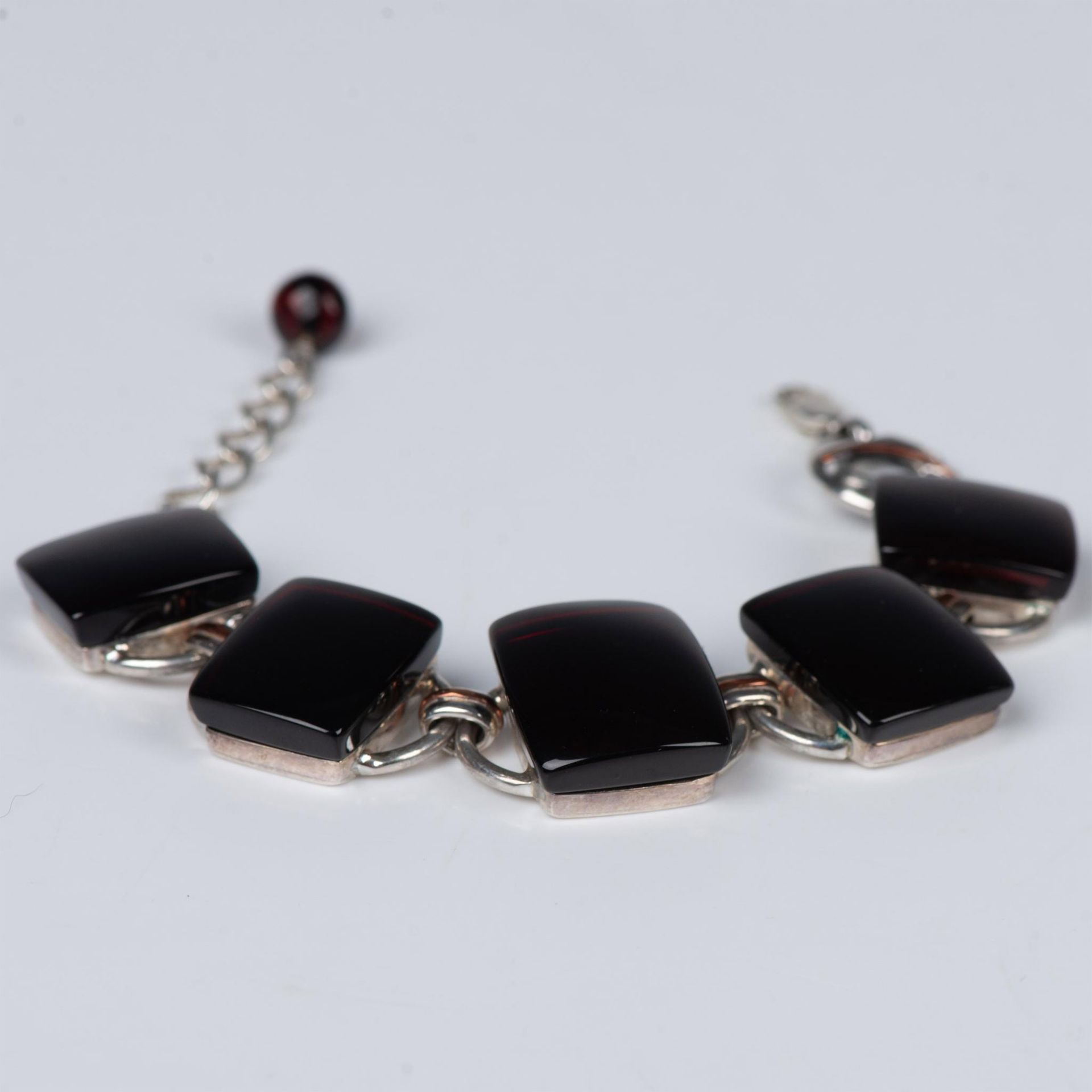 2pc Dark Amber and Sterling Silver Ring and Bracelet Set - Image 11 of 11