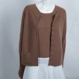 2pc Vintage Coco Chanel Cardigan Set, Size S