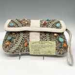 Mary Frances Beaded Clutch Bag