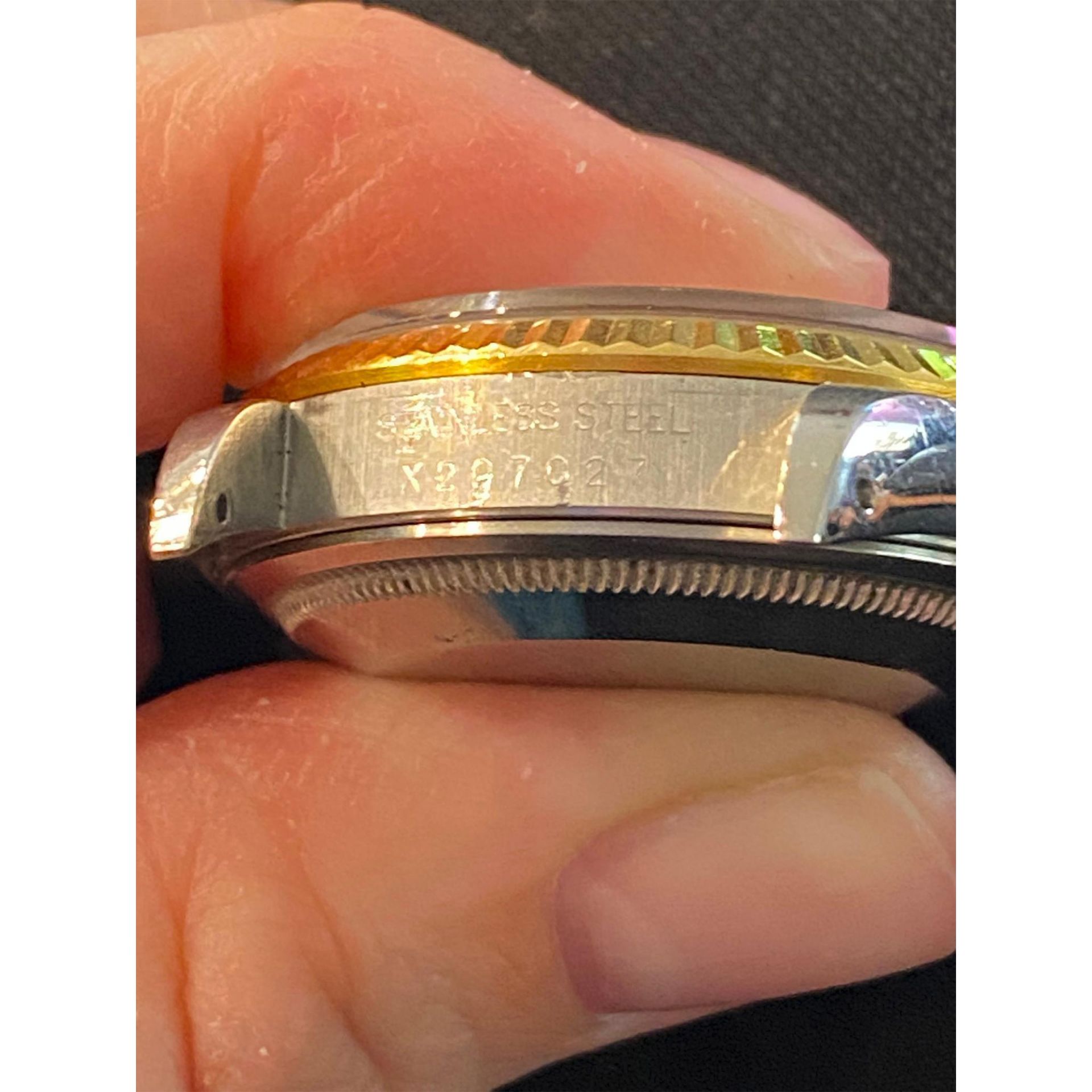Rolex Datejust Oyster Perpetual 14K Gold Two-Tone Watch 16220 - Bild 8 aus 8