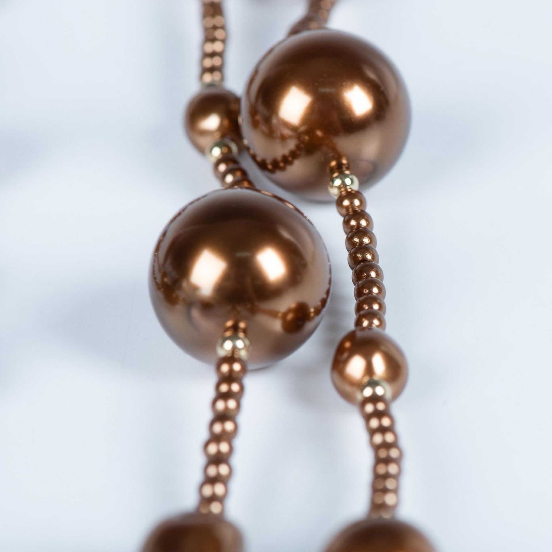 Bronze Faux Pearl Necklace - Bild 4 aus 4