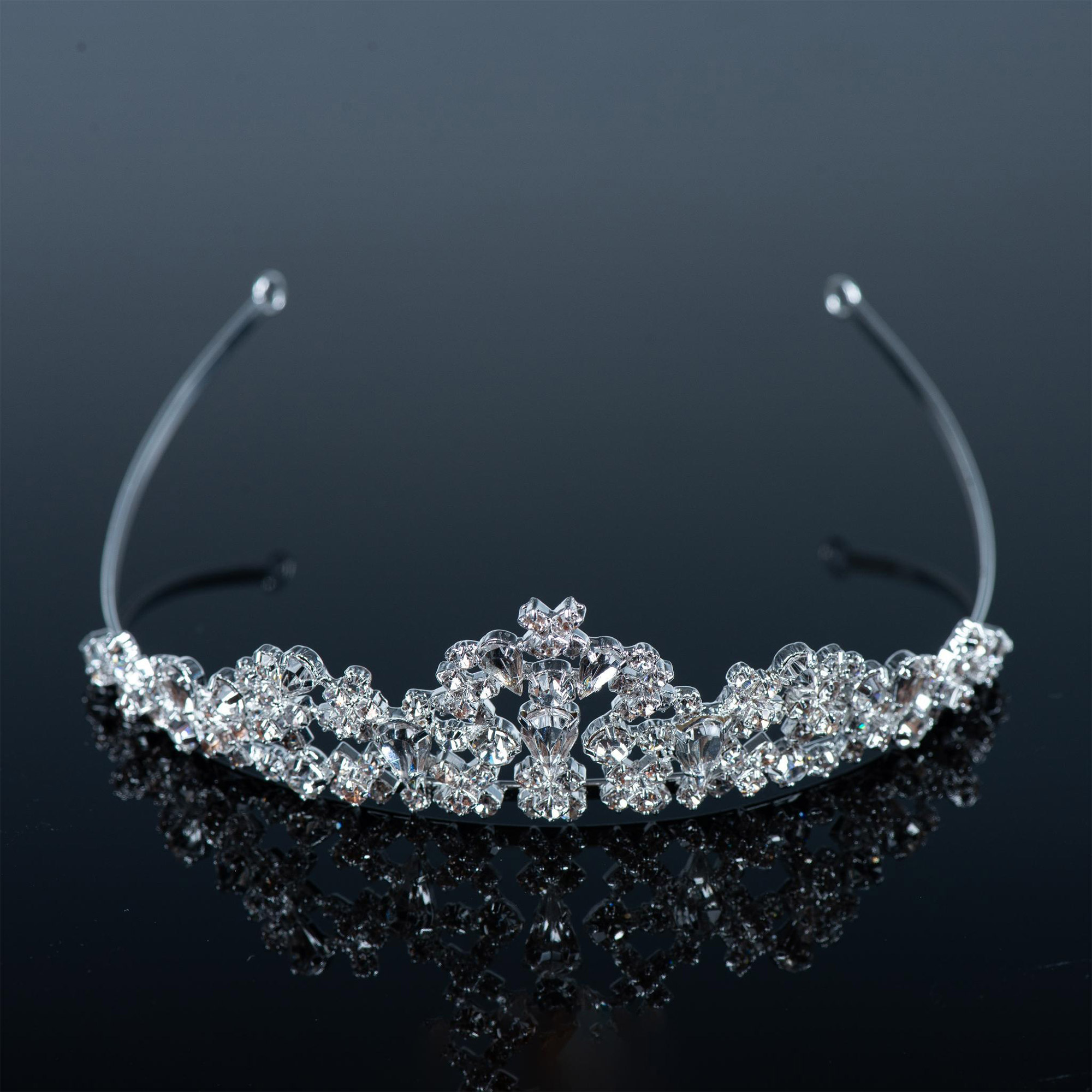 2pc Wien Rhinestone Hair Clip and Tiara - Image 6 of 8