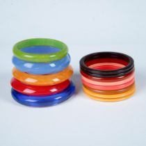 13pc Lot of Fun Colorful Costume Bangle Bracelets