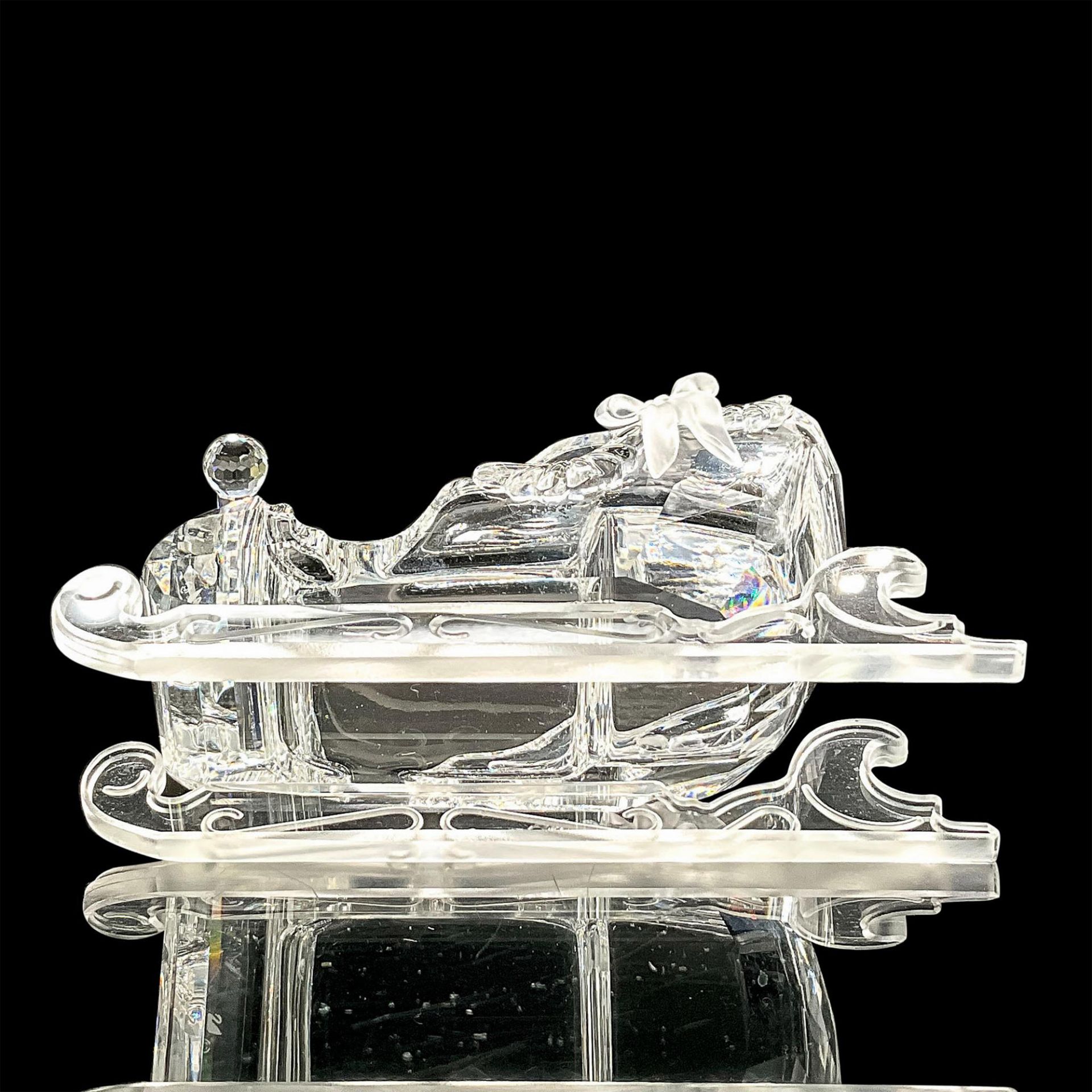 5pc Swarovski Crystal Figure, Christmas Sleigh, Iceberg Base - Bild 8 aus 12