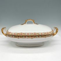 Limoges Vignaud Porcelain Serveware, Oval Covered Dish