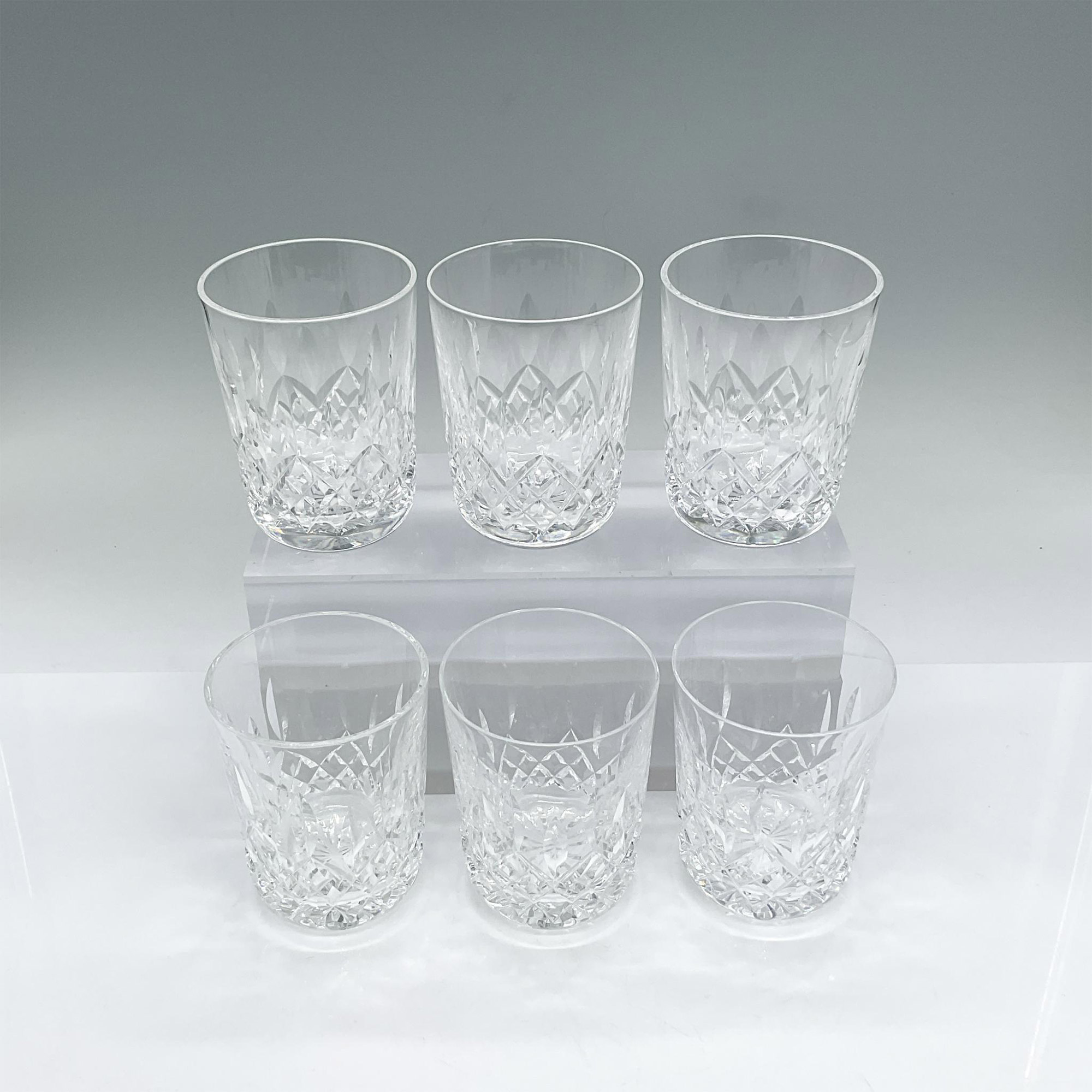 6pc Waterford Crystal Old Fashioned Glasses, Lismore - Image 2 of 3