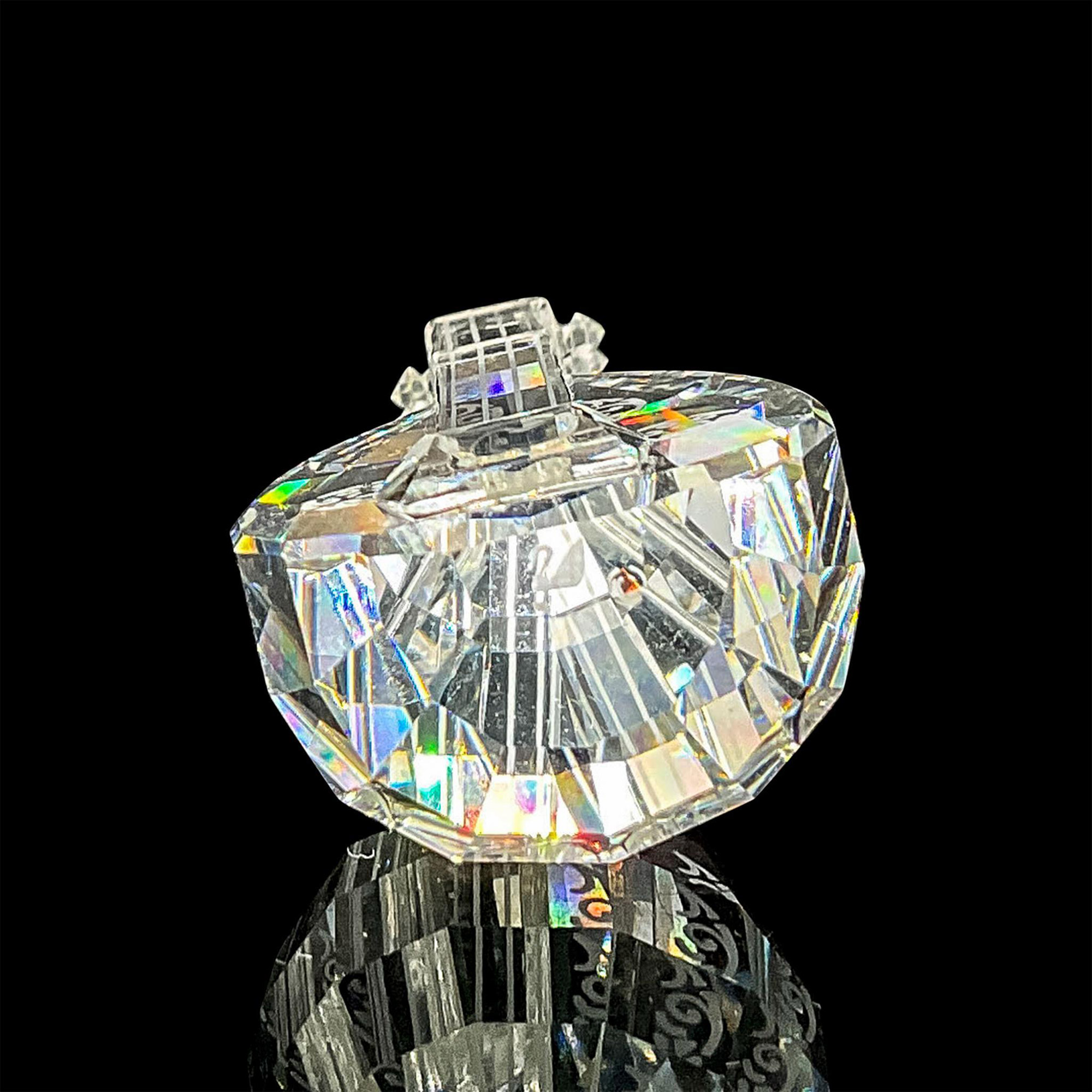 Swarovski Silver Crystal Figurine, Lute on Stand + Mirror - Image 4 of 5