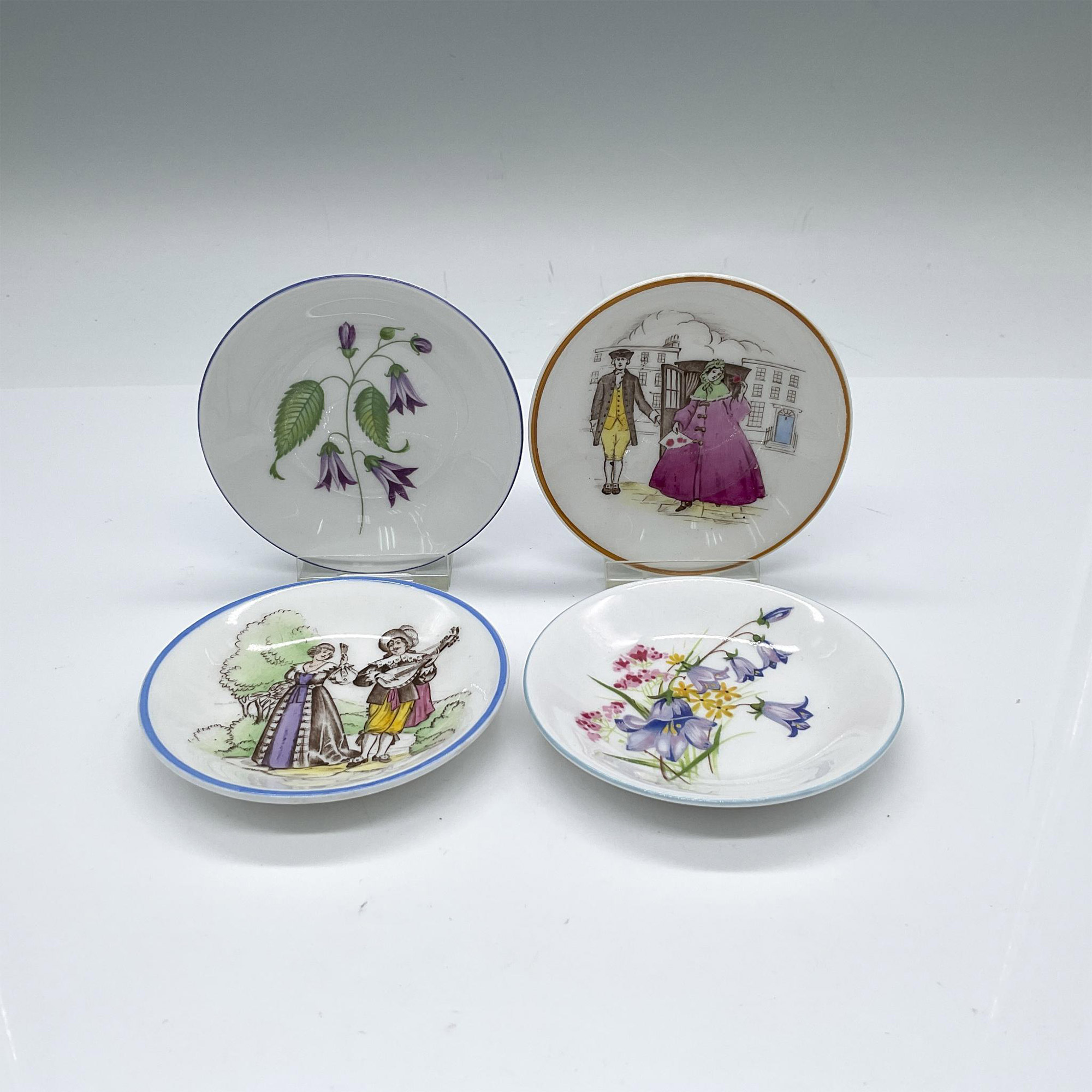 4pc Shelley Bone China Jewelry Trays - Image 2 of 3