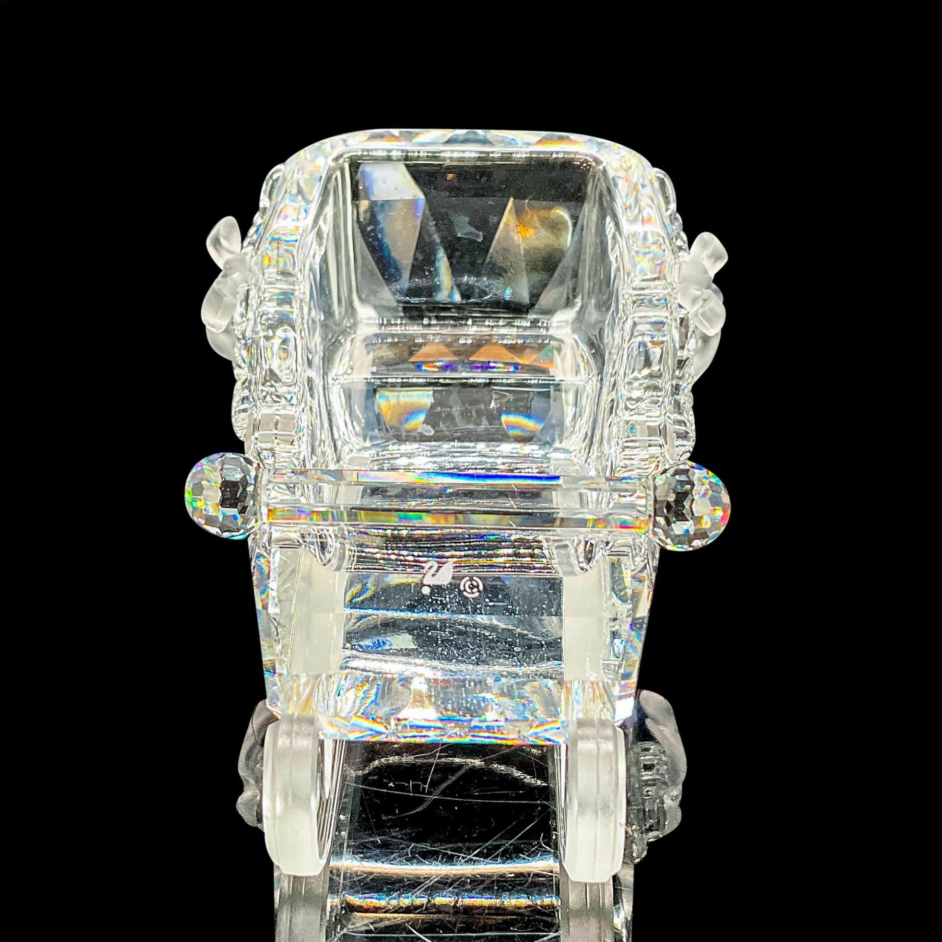 5pc Swarovski Crystal Figure, Christmas Sleigh, Iceberg Base - Image 11 of 12