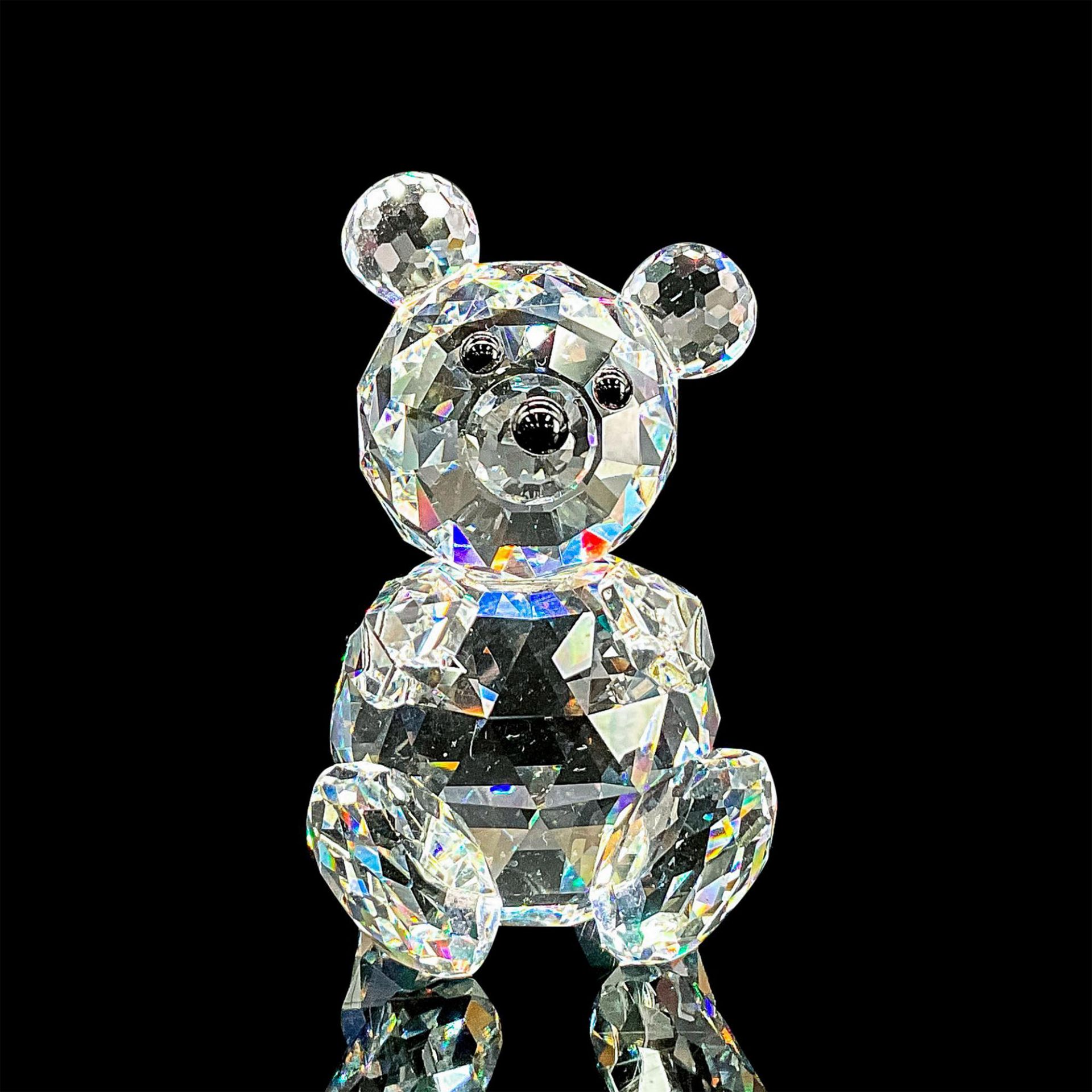 Swarovski Silver Crystal Figurine, Teddy Bear